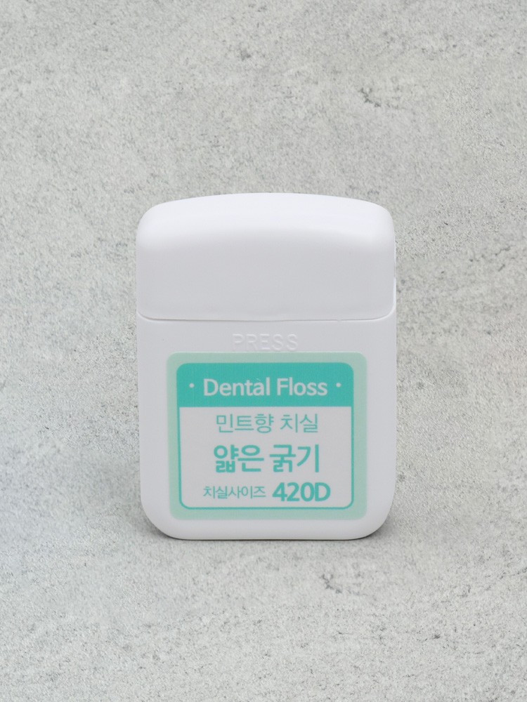 Mint flavor dental floss thin 50m thick