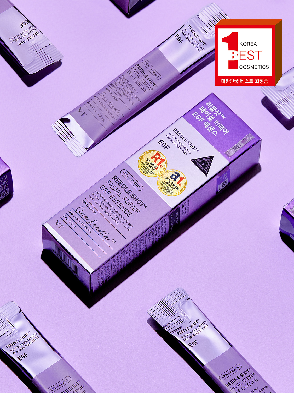 VT Riddle Shot Facial Repair EGF Essence 2ml*6 pack