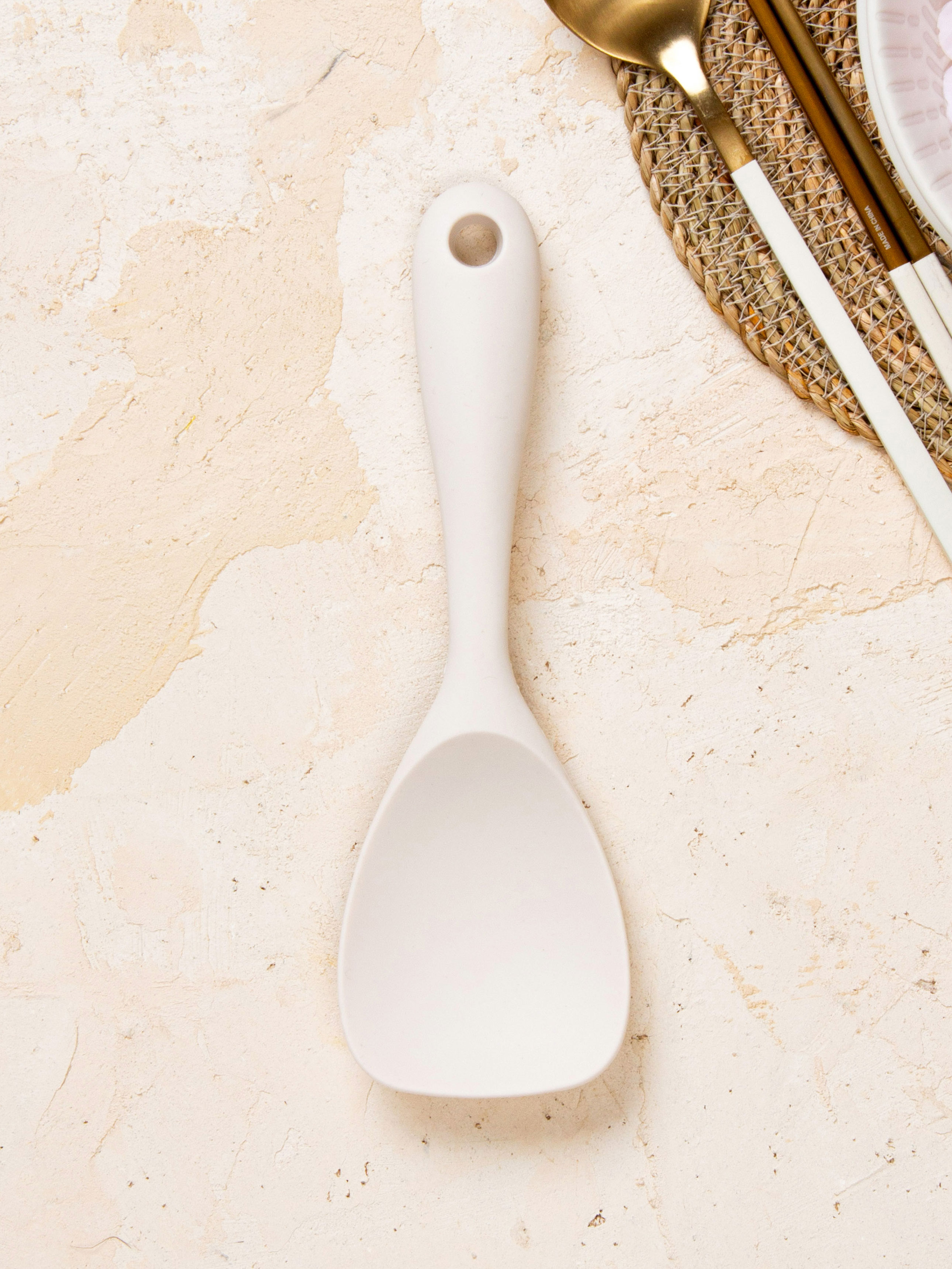 Silicone monotone spatula straight type