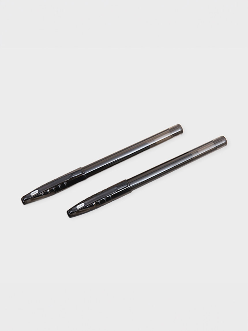 2 cap-type gel pens (0.5mm/black)