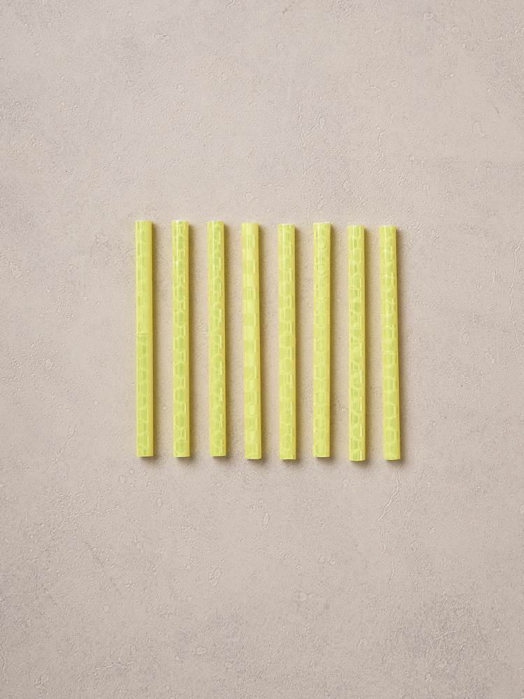 Bicycle wheel reflective tube, 8 pcs yellow
