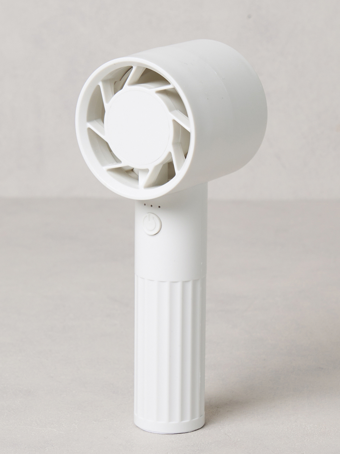 LED round handy fan white