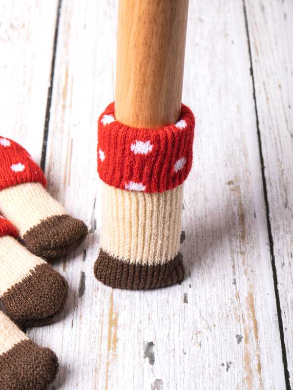 Mushroom-shaped chair foot covers (4 pieces)