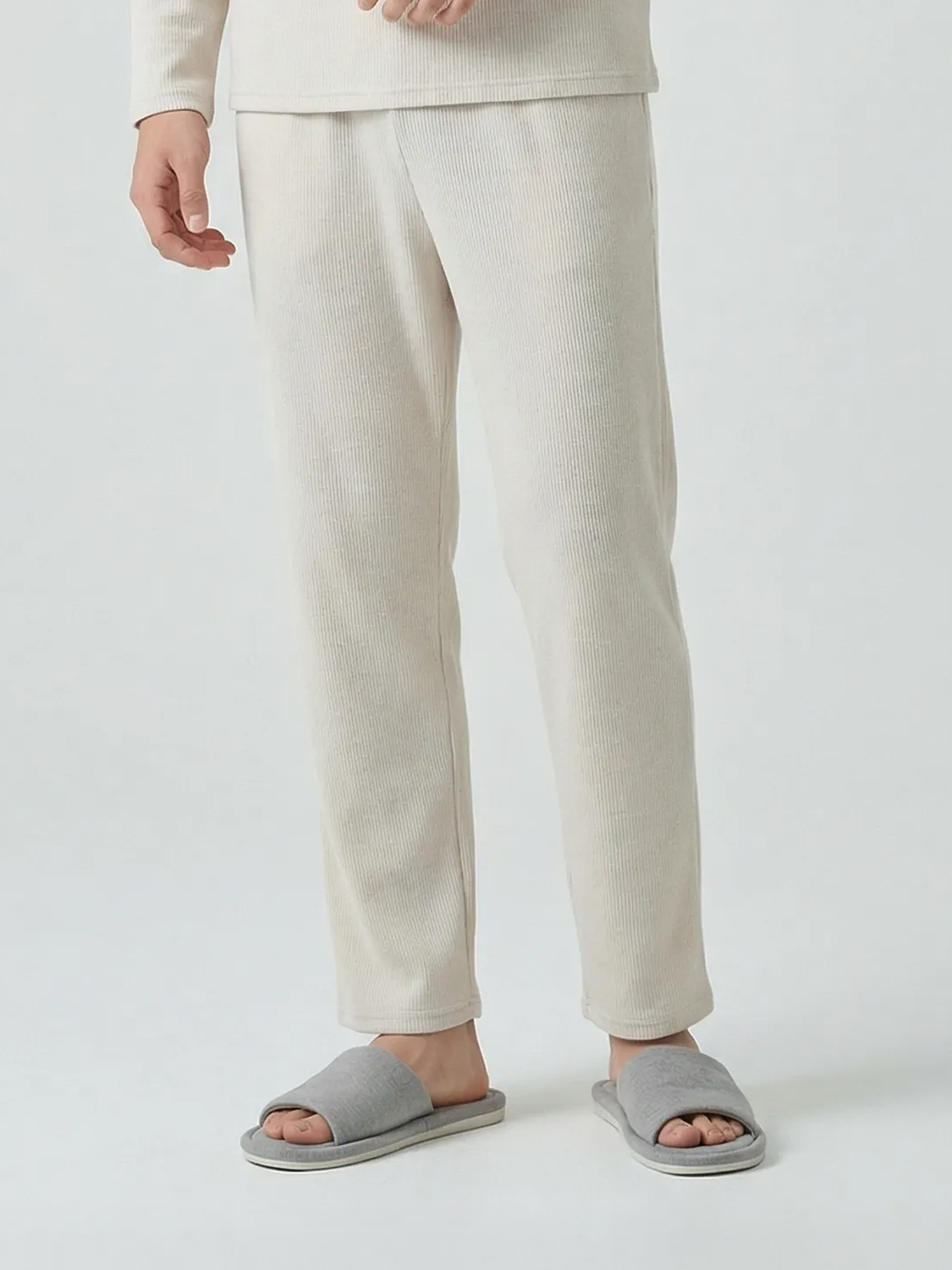 [Common] Waffle Loungewear Bottoms M Ivory