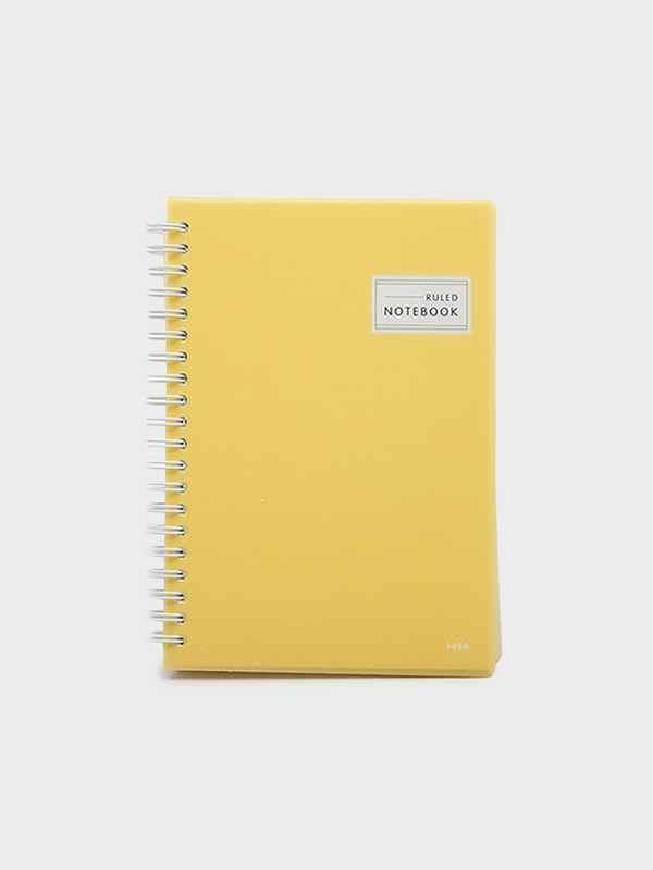 PP cover wired spring notebook B6 90 sheets
