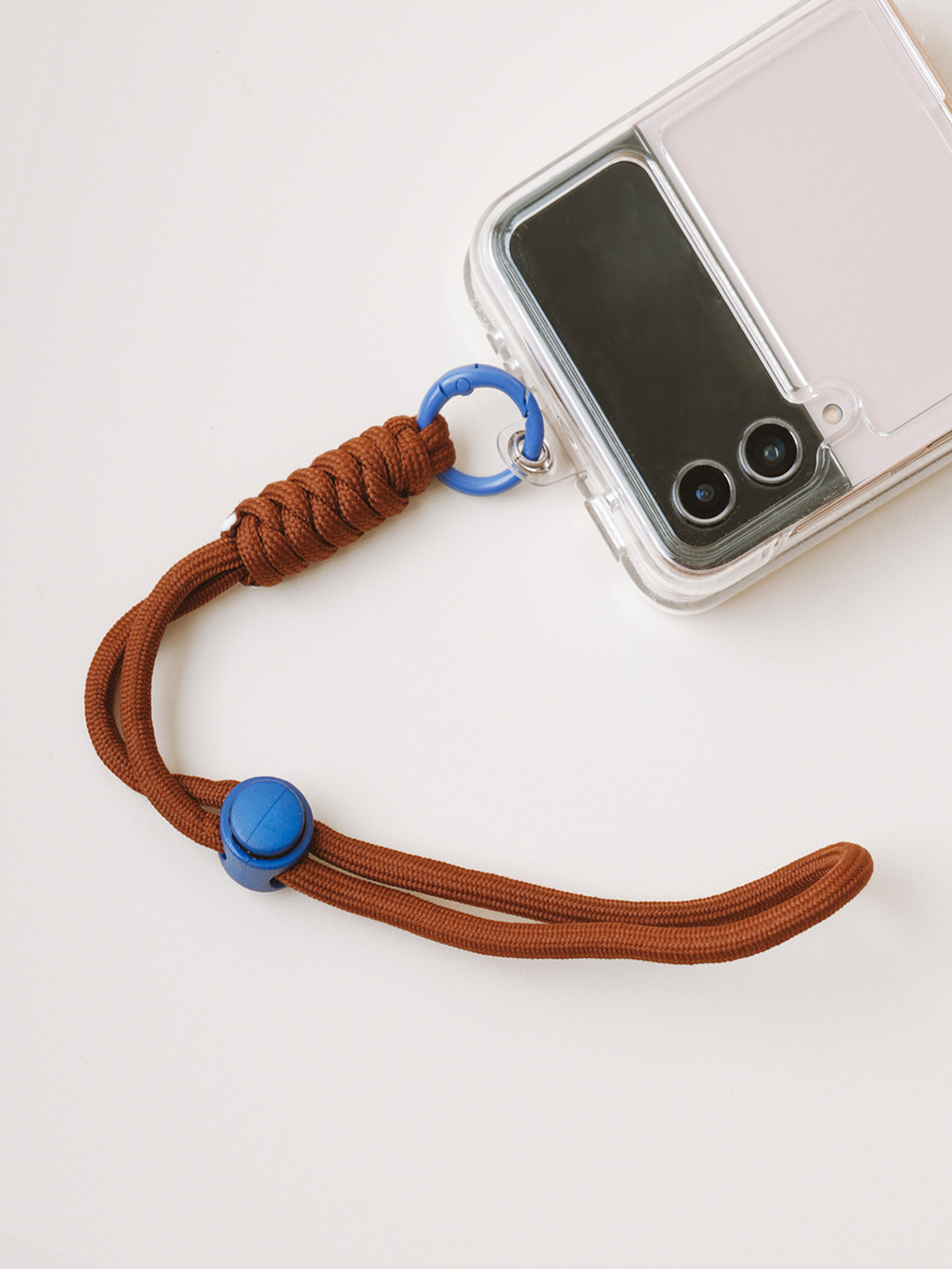 travel leash fastening safety strap brown