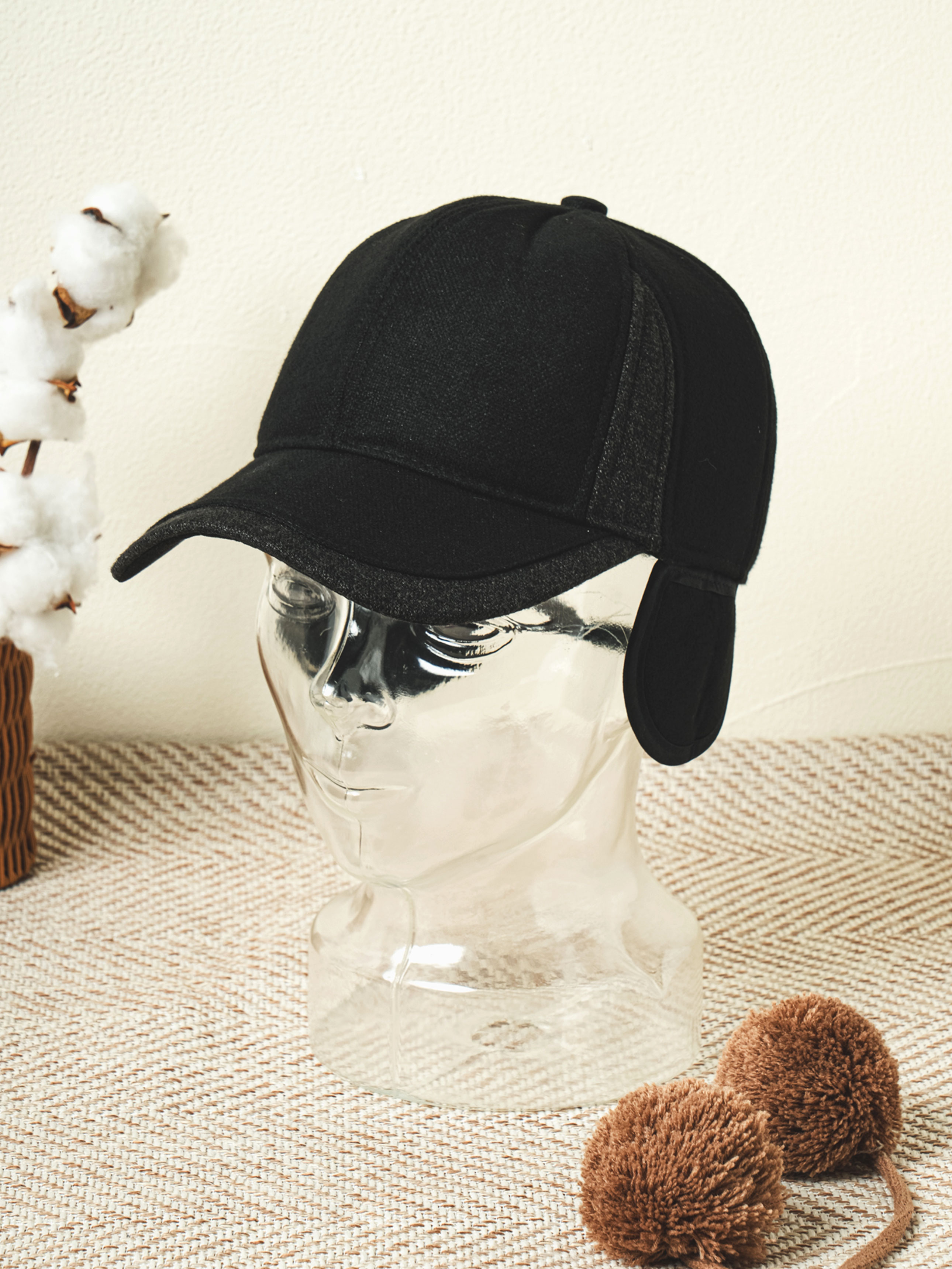earring wool cap hat