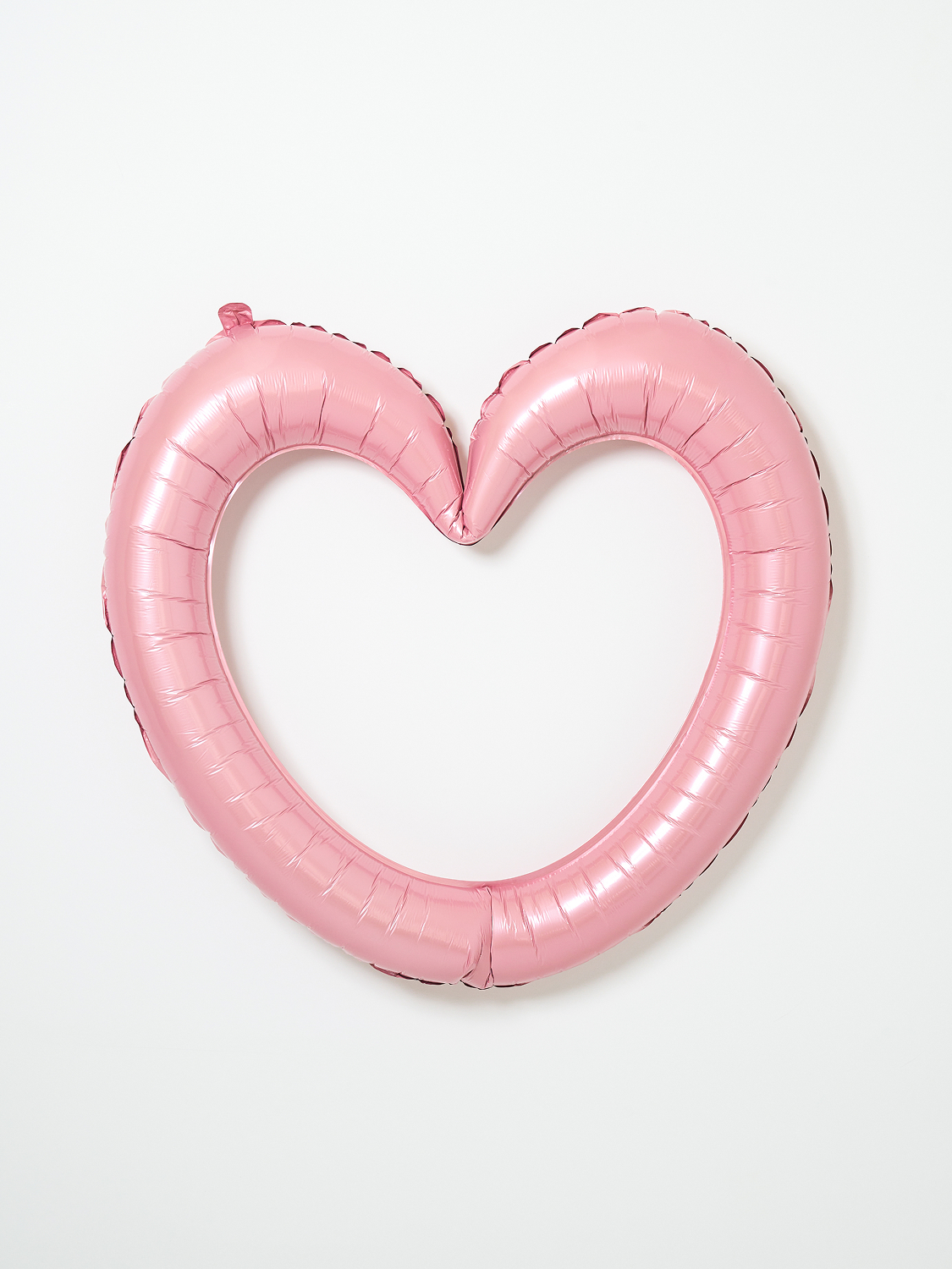 1 heart ring balloon pink