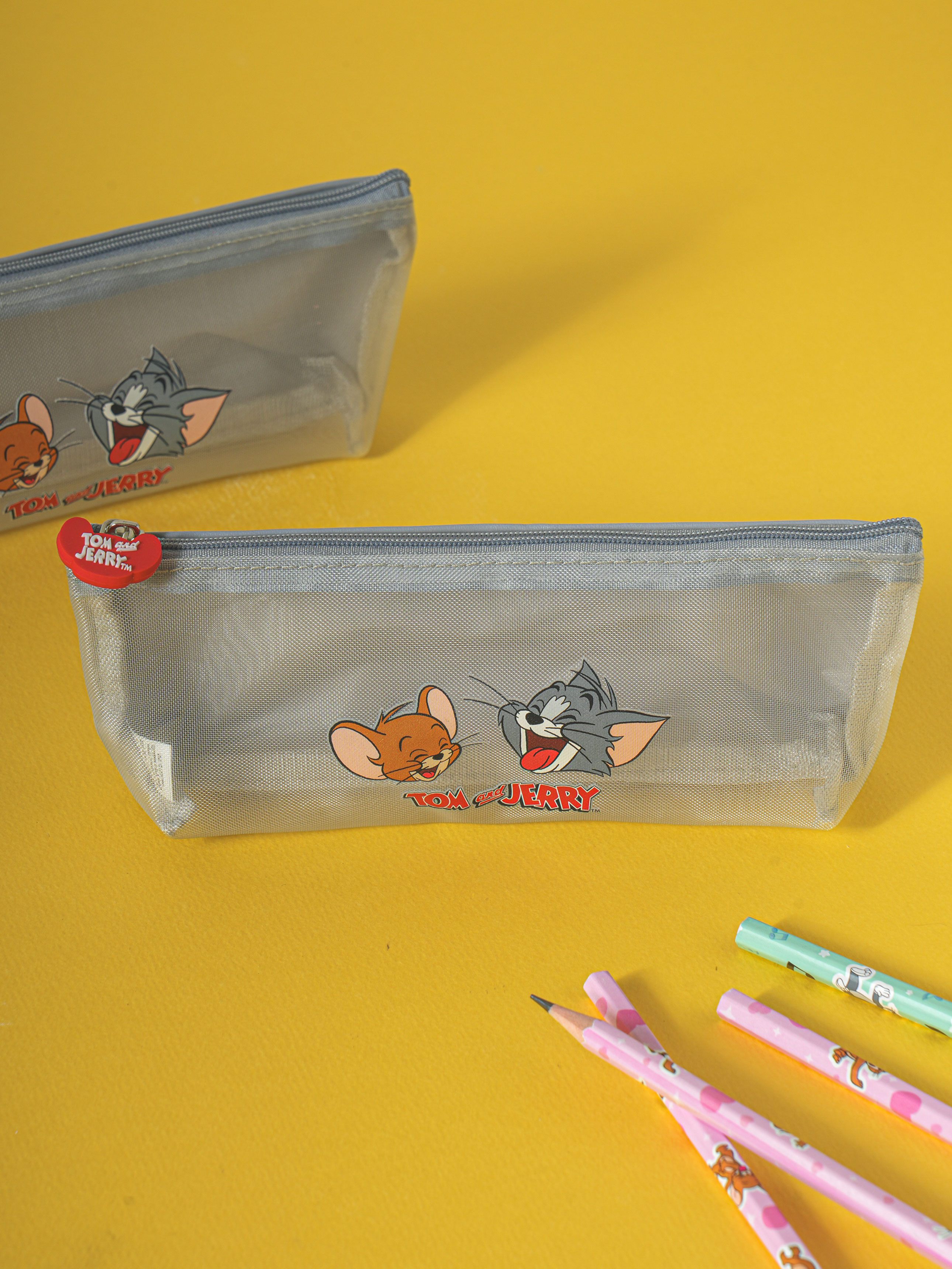 Tom and Jerry half and half pencil case