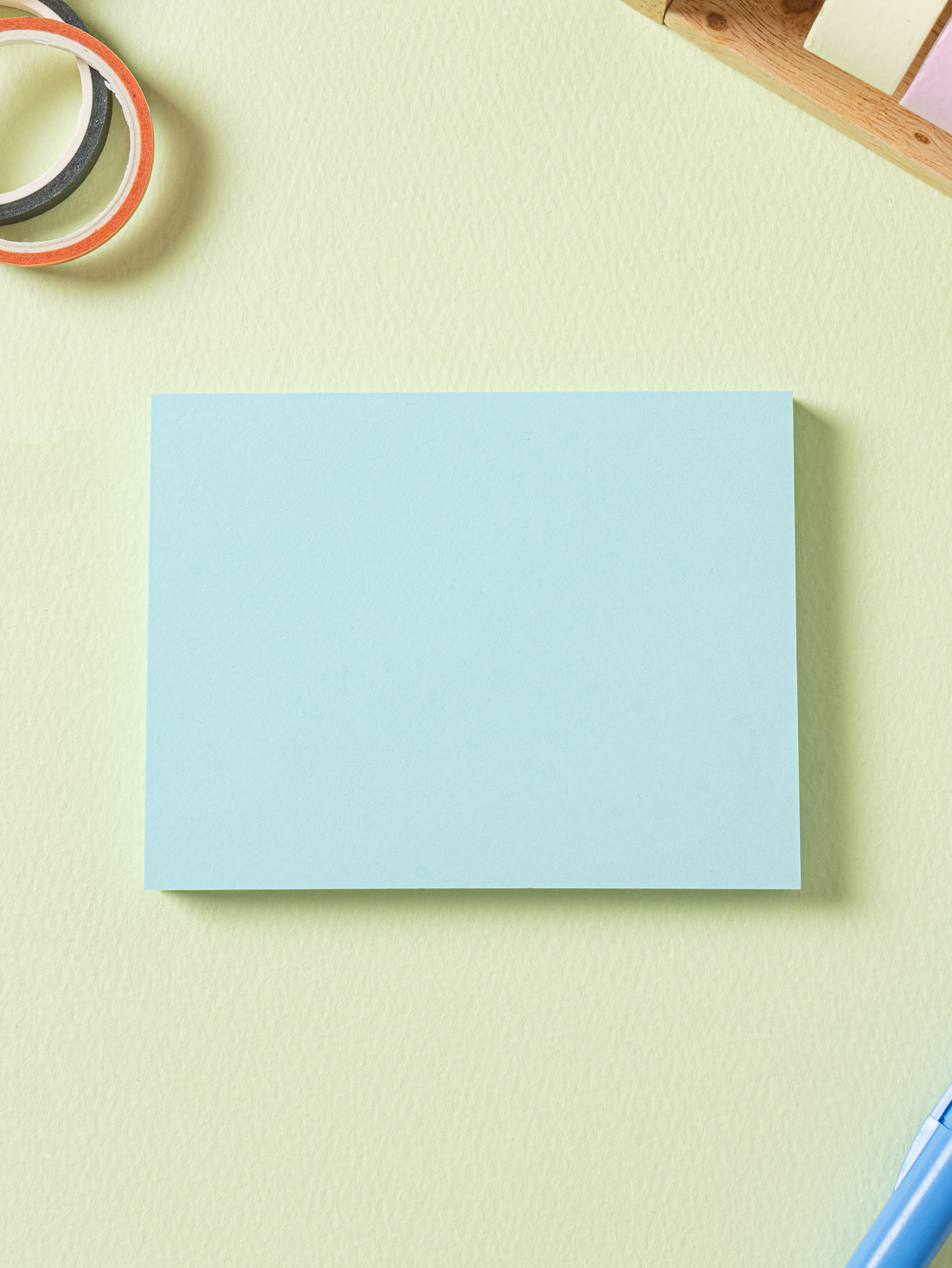 Memotech Blue Adhesive Memo 100