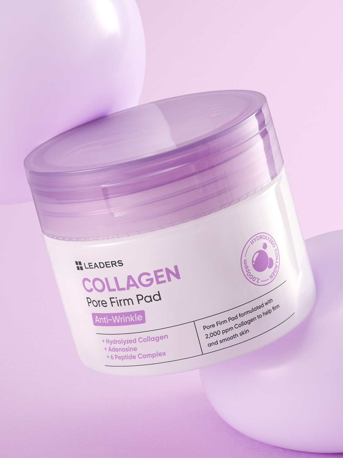 Leaders Collagen Pore Perm Pads 120 ml 60 sheets