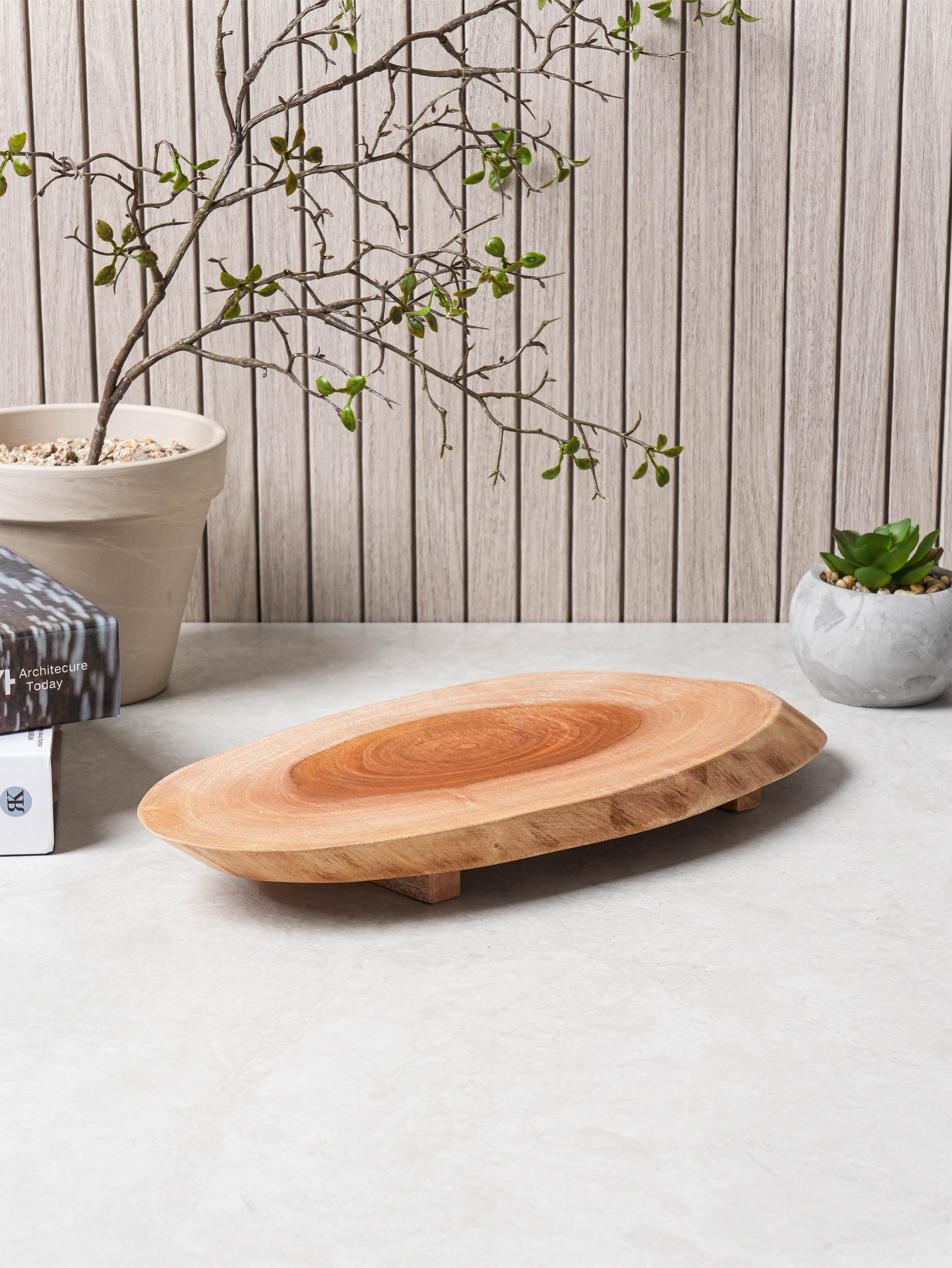 Leaves Mahogany Multipurpose Tray