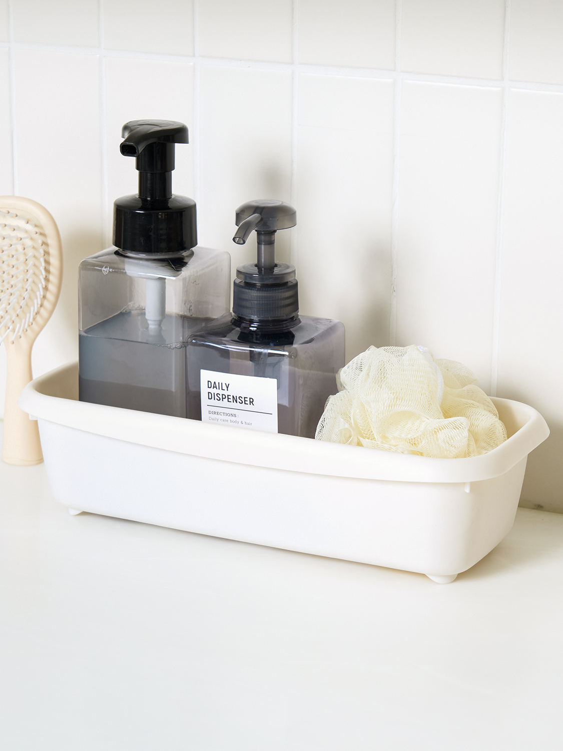 Space-saving bathroom organizer
