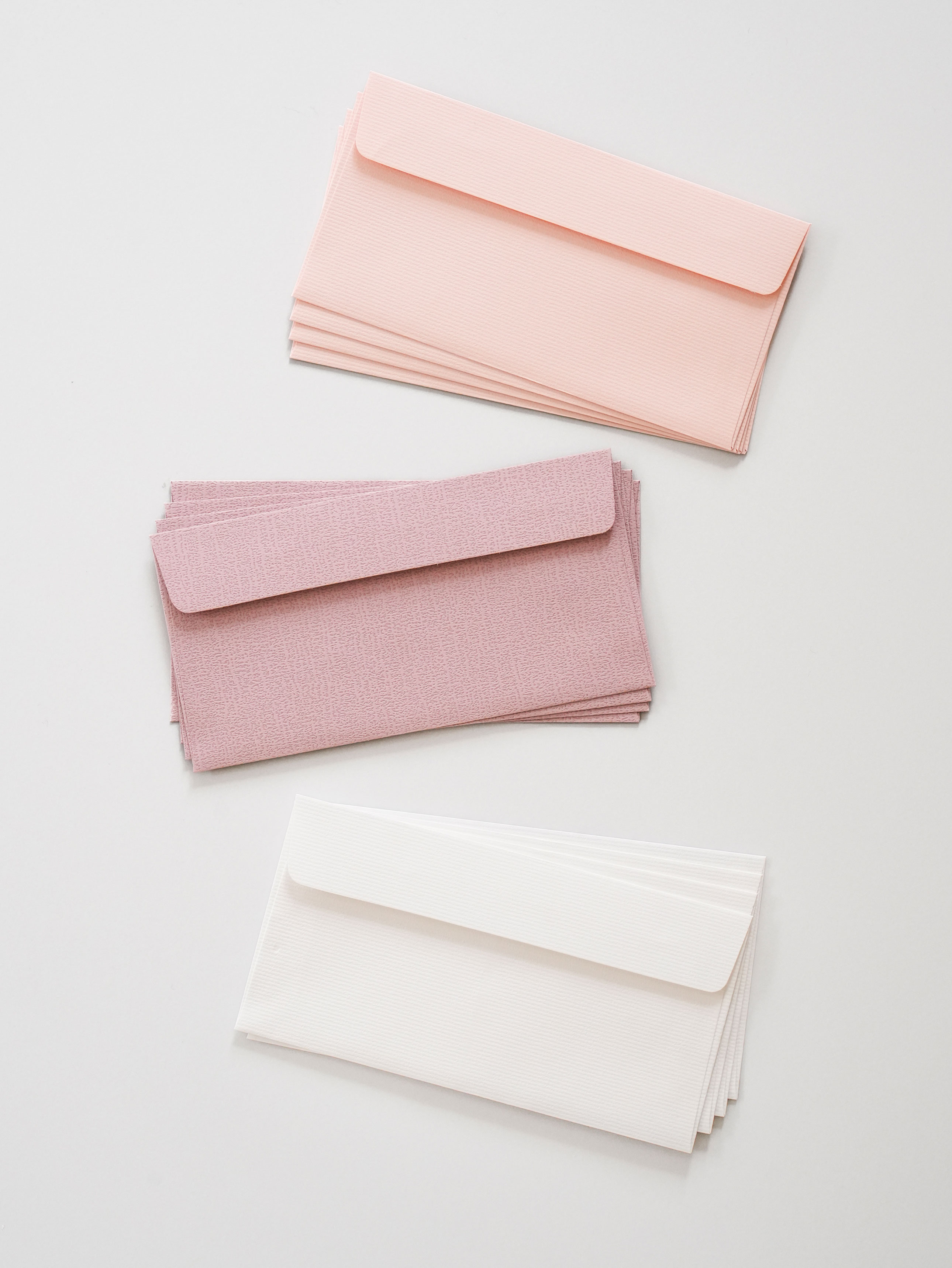 Colored Money Envelopes Horizontal Resock Paper 12 Sheets Pink