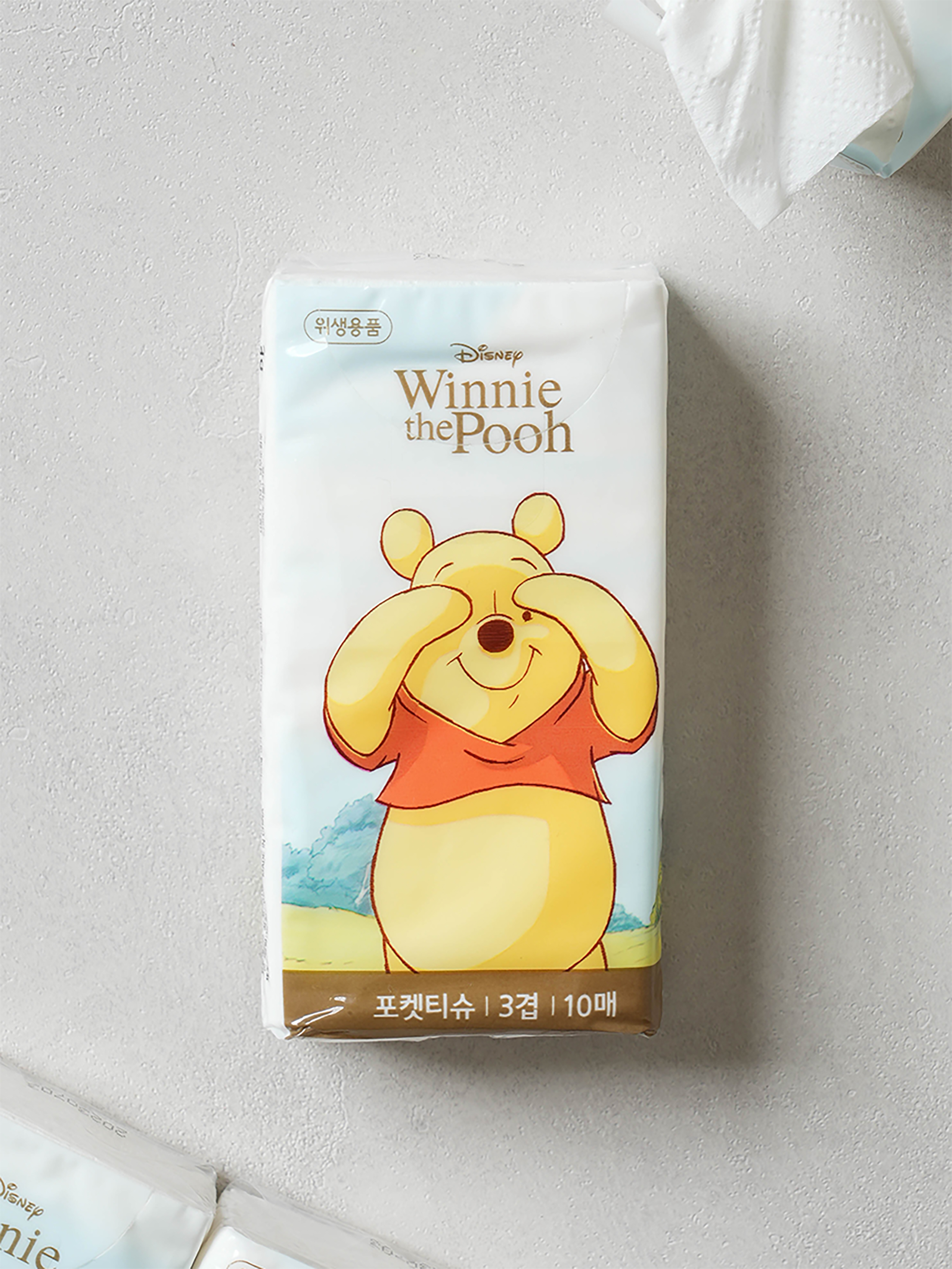 Winnie the Pooh pocket tissue 10 sheets x 6 pack