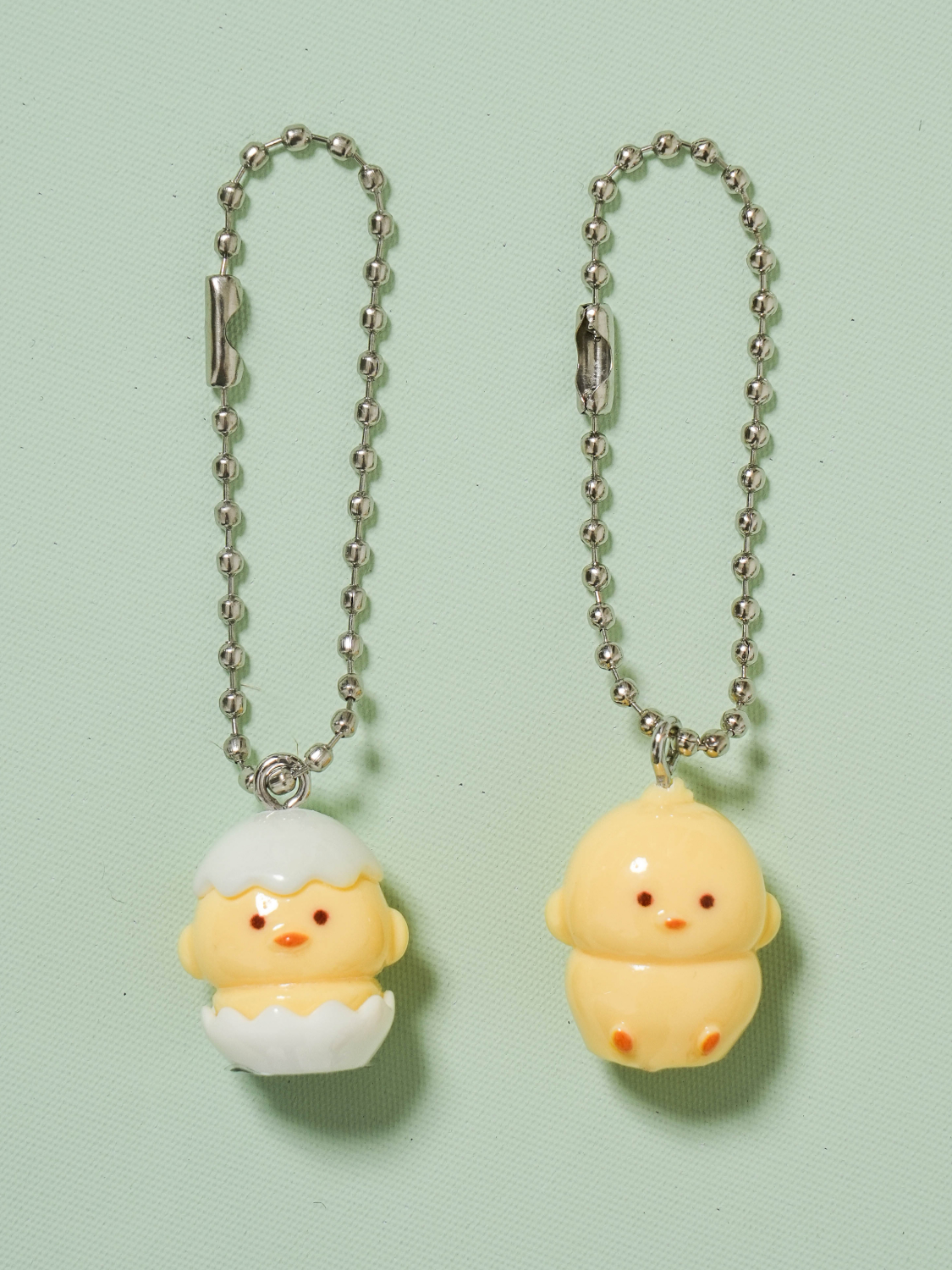 spring picnic chick 3D keyring egg