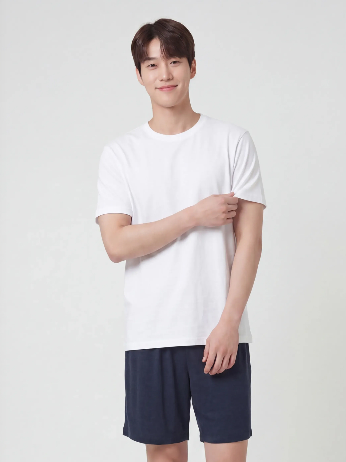 Rayon blend lounge 3/4 pants S/M/L navy