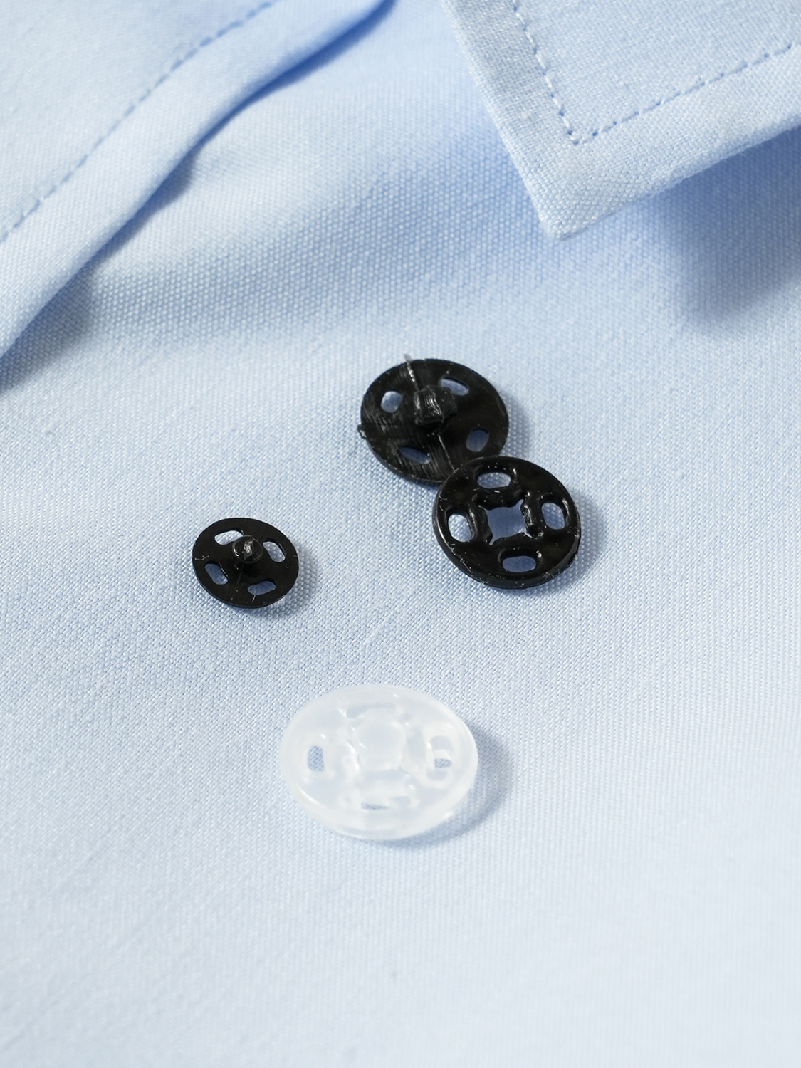 Plastic snap buttons small/medium/large 36 pieces