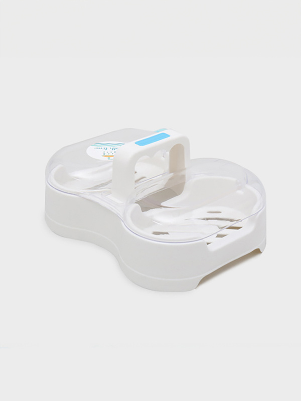 Double-sided lid soap box