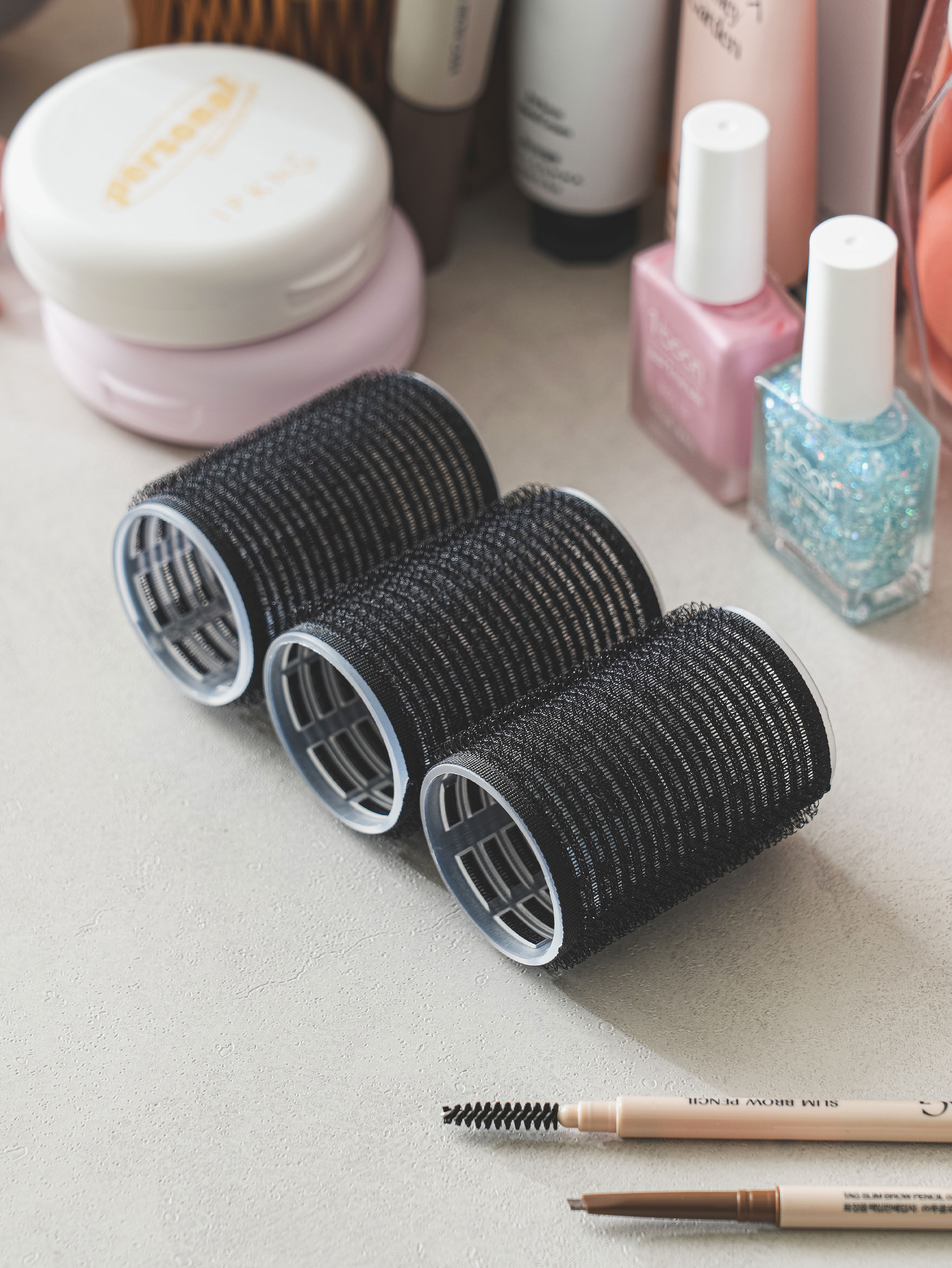 Regular natural hair roll 45 mm 3 packs