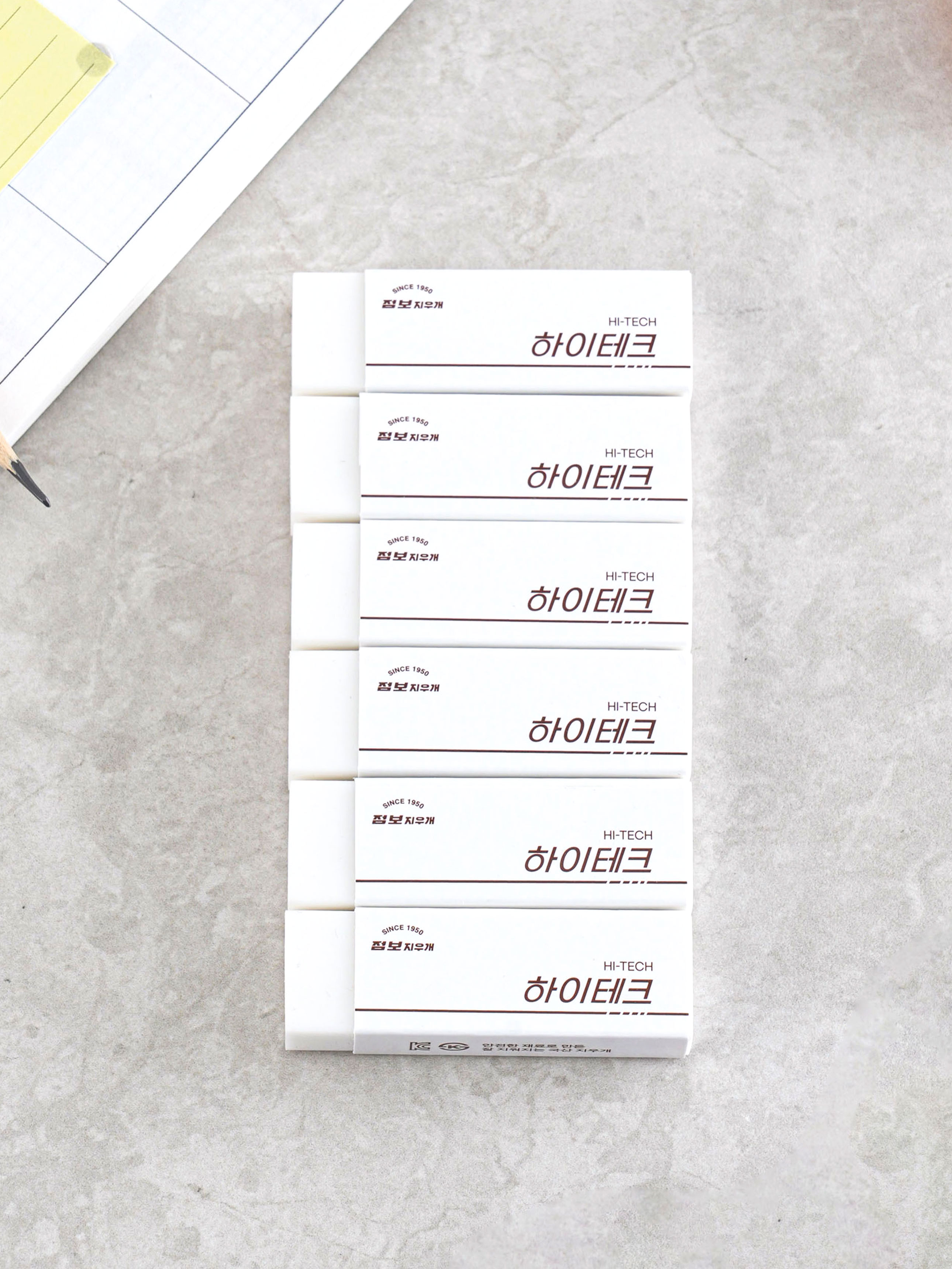 6 office erasers