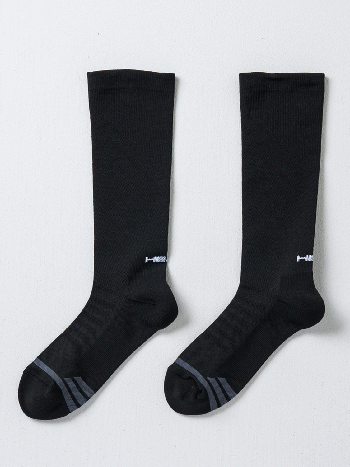 [Men] HEAD knee socks black