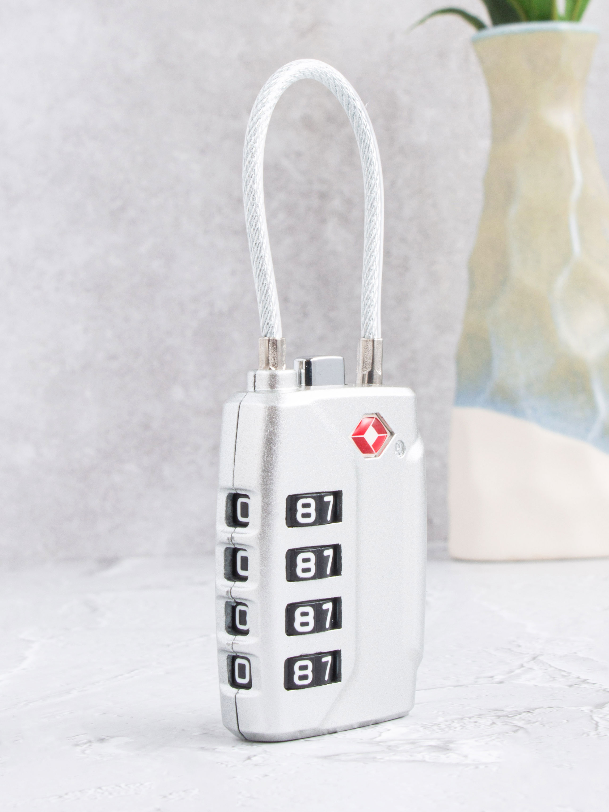 TSA 4-speed dial wire lock