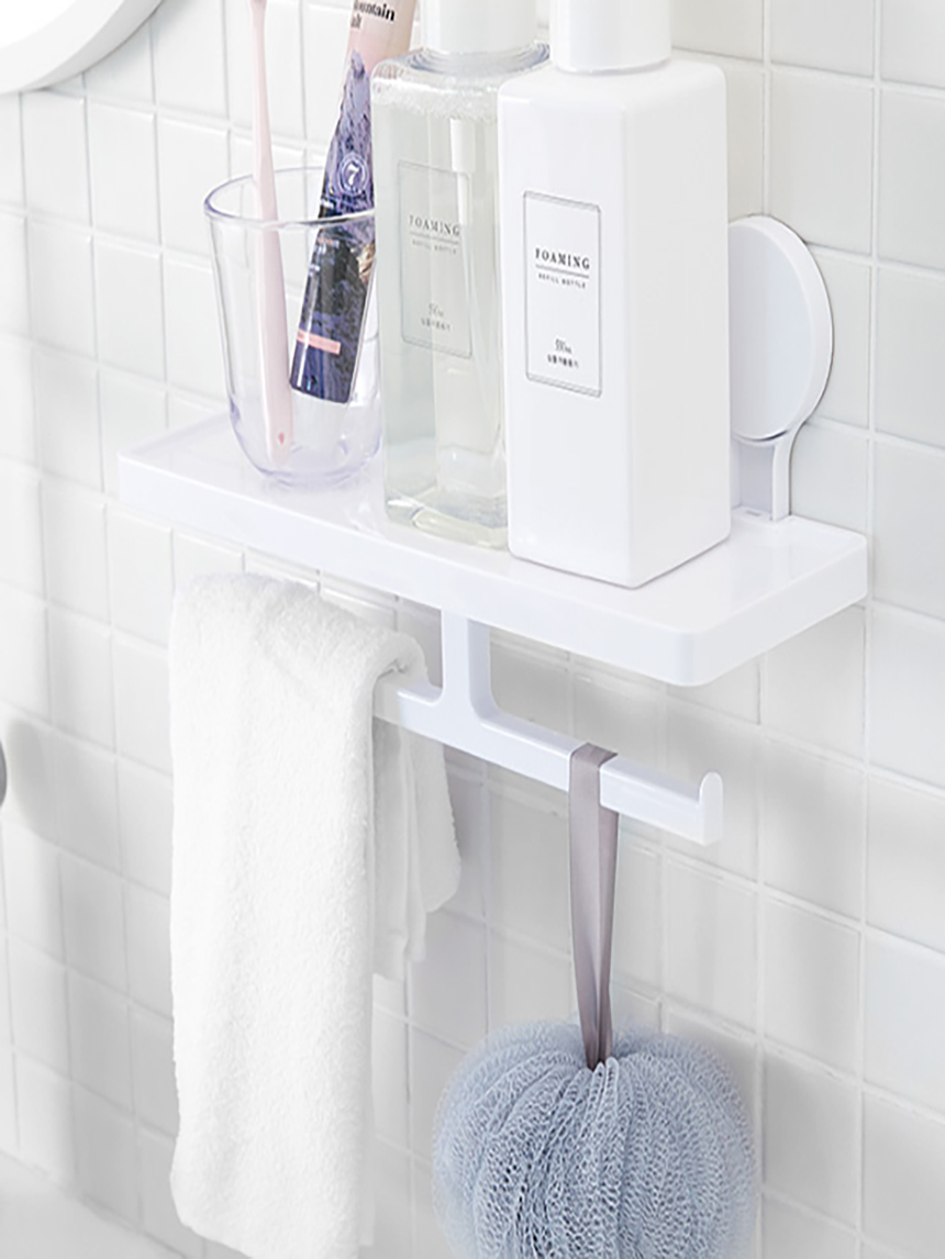 Multipurpose shelf for bathroom