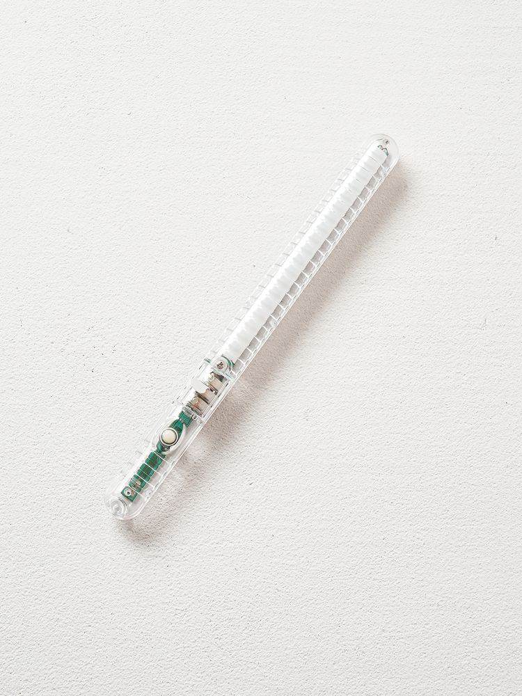 Clear straight LED light stick