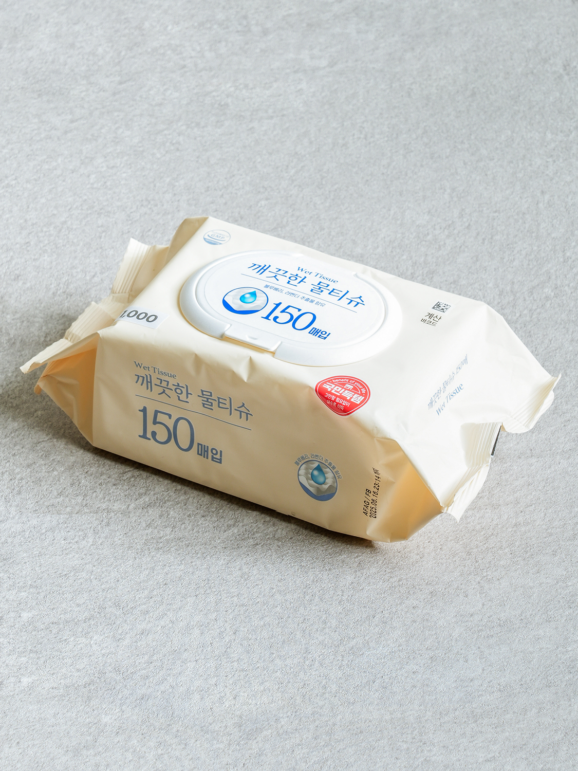 Eclat clean wet wipes cap type 150 sheets