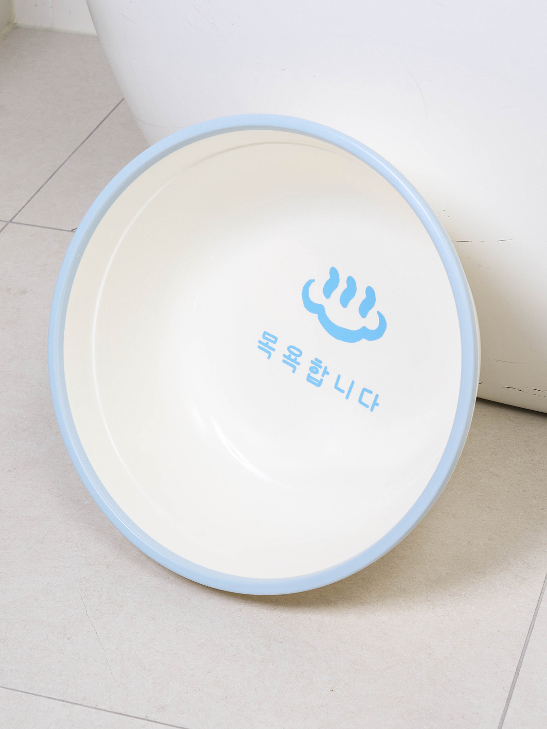 뭉게뭉게 인쇄 투톤 대야 33 cm