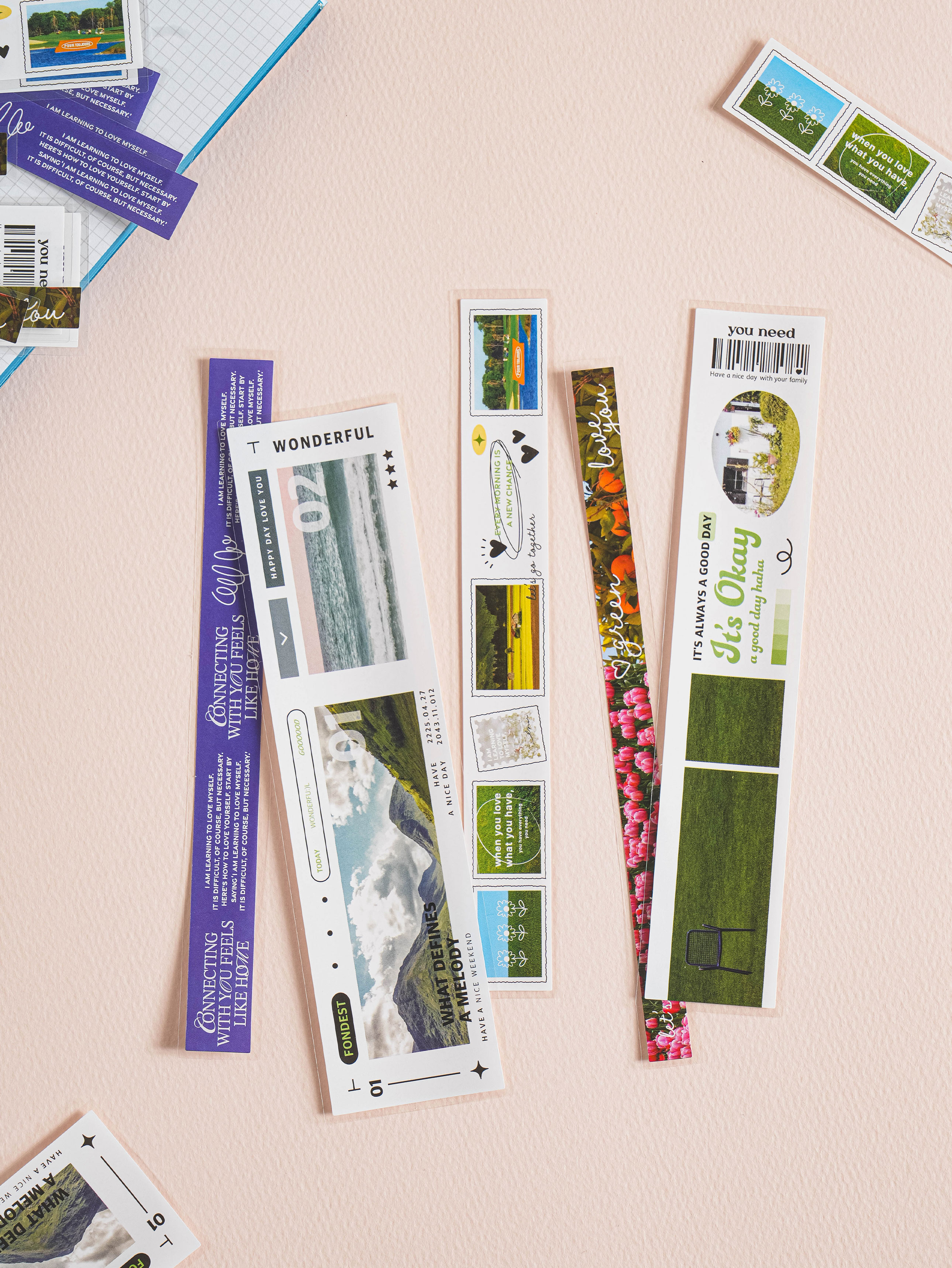 20 sheets of decorative band stickers