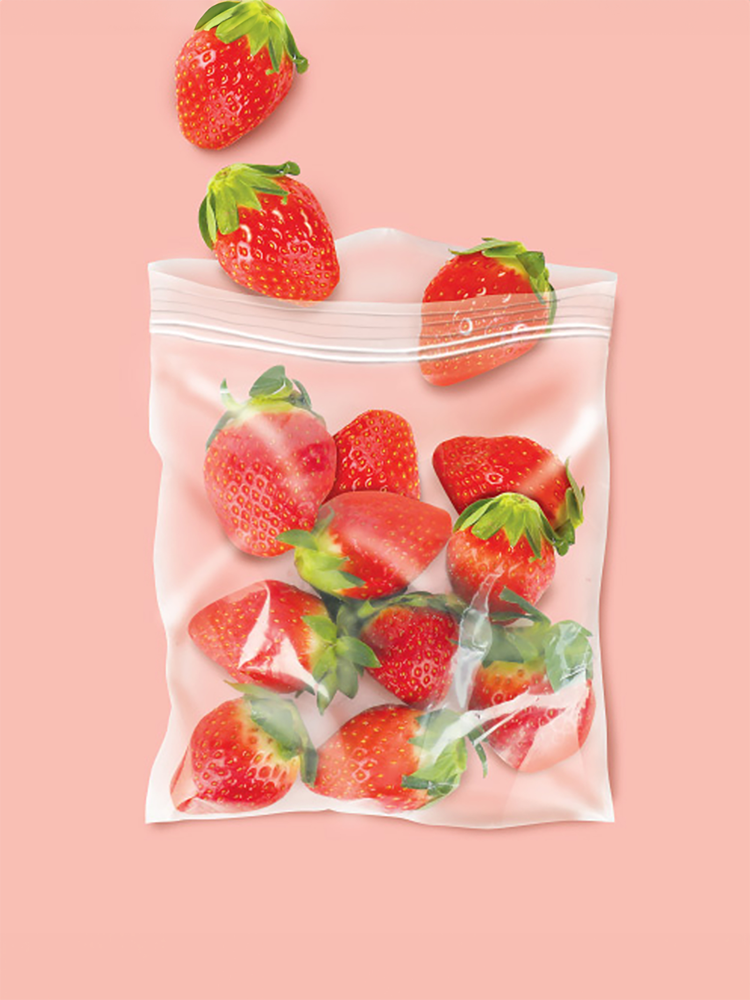 25 sheets of double zipper bag small 17.5X17.5cm