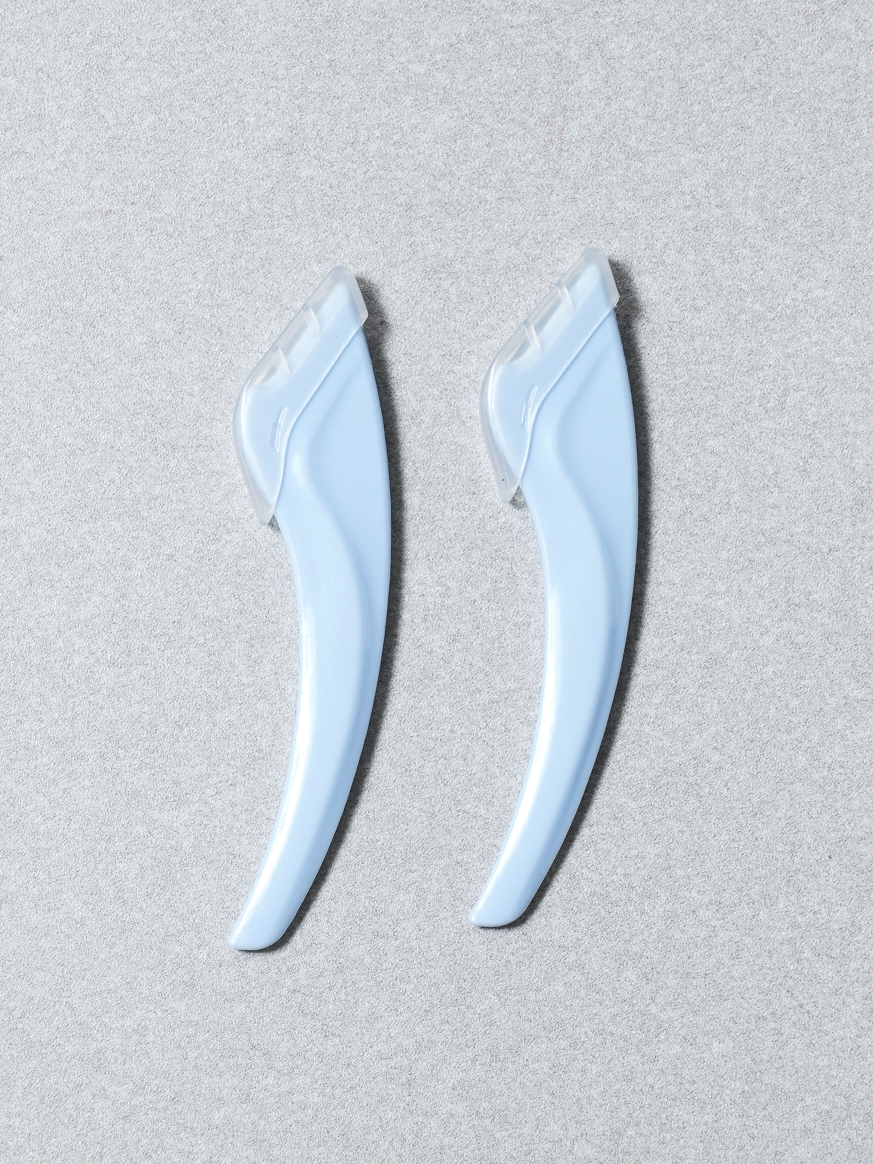 2 curved eyebrow knives