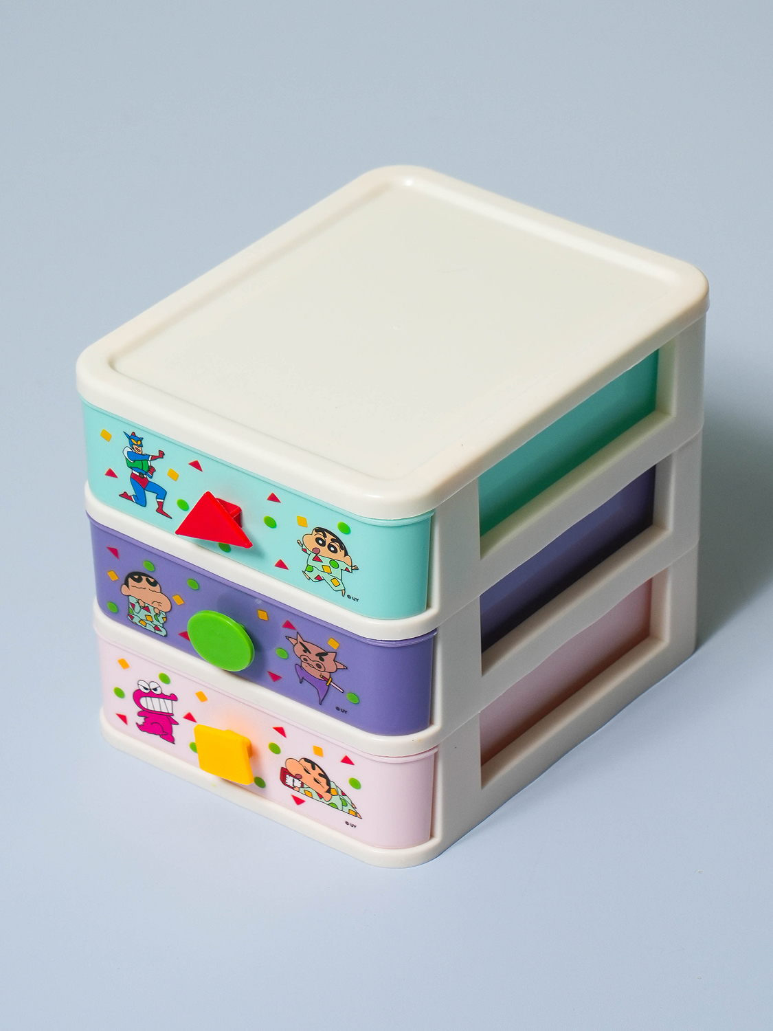 Crayon handle 3-drawer chest of drawers