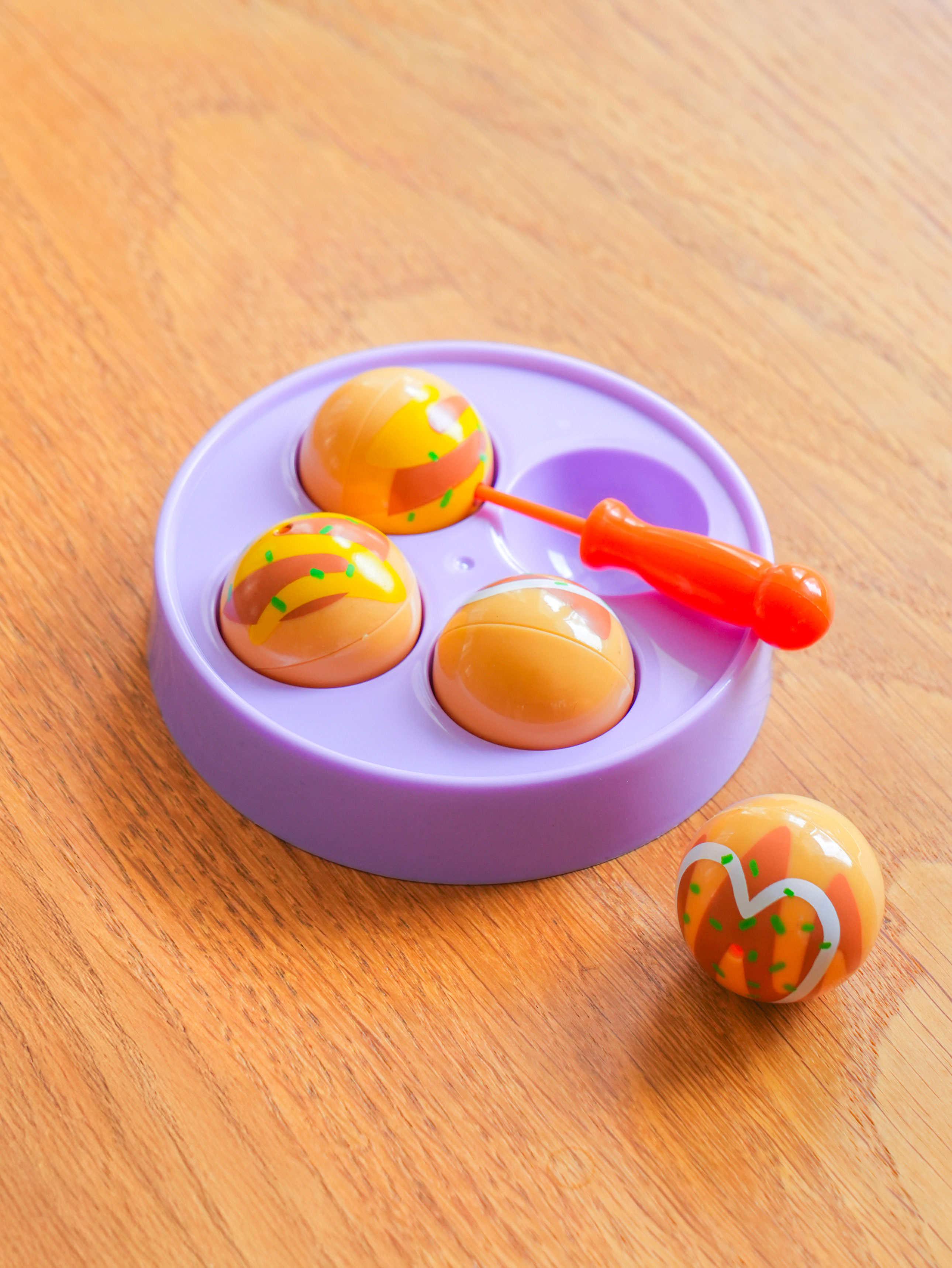 Play house octopus bread making play purple