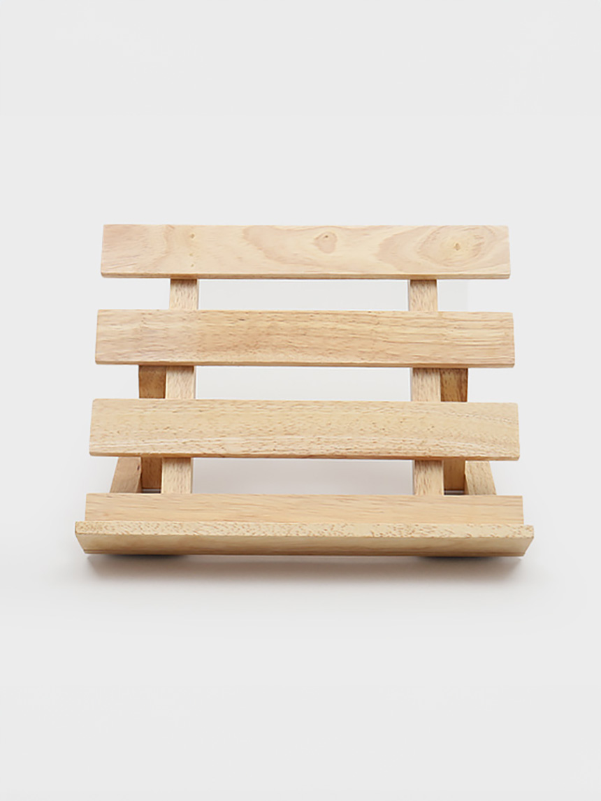 Rubber tree book stand large