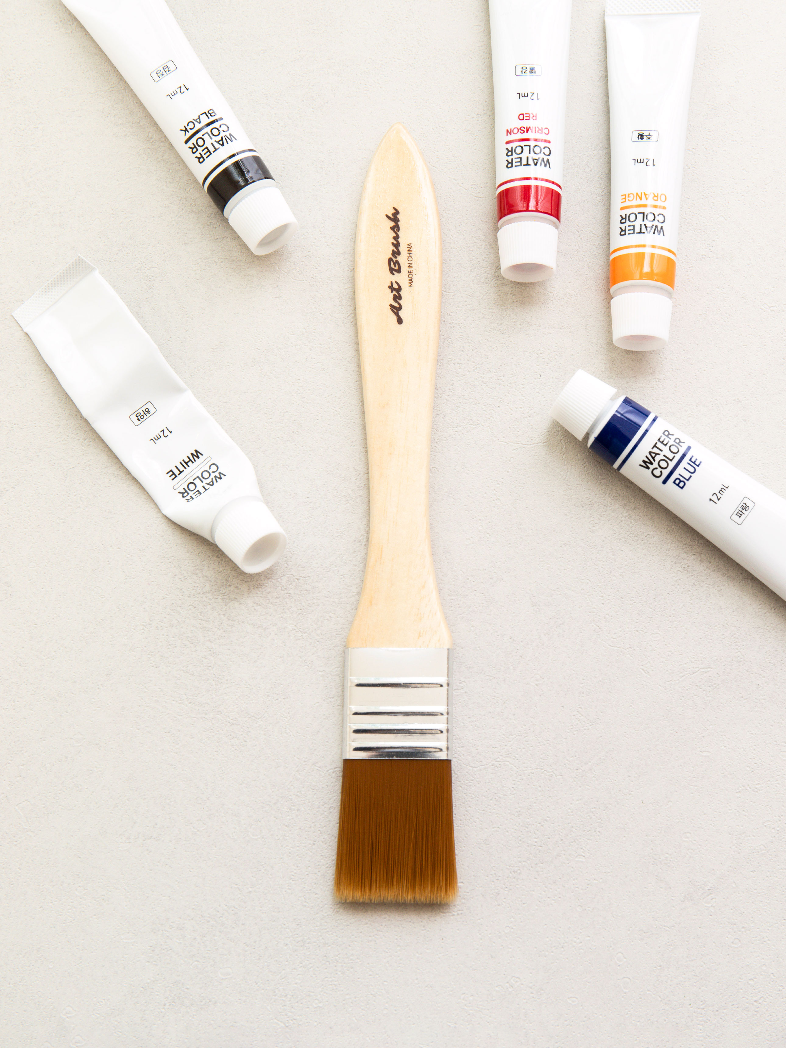 white brush