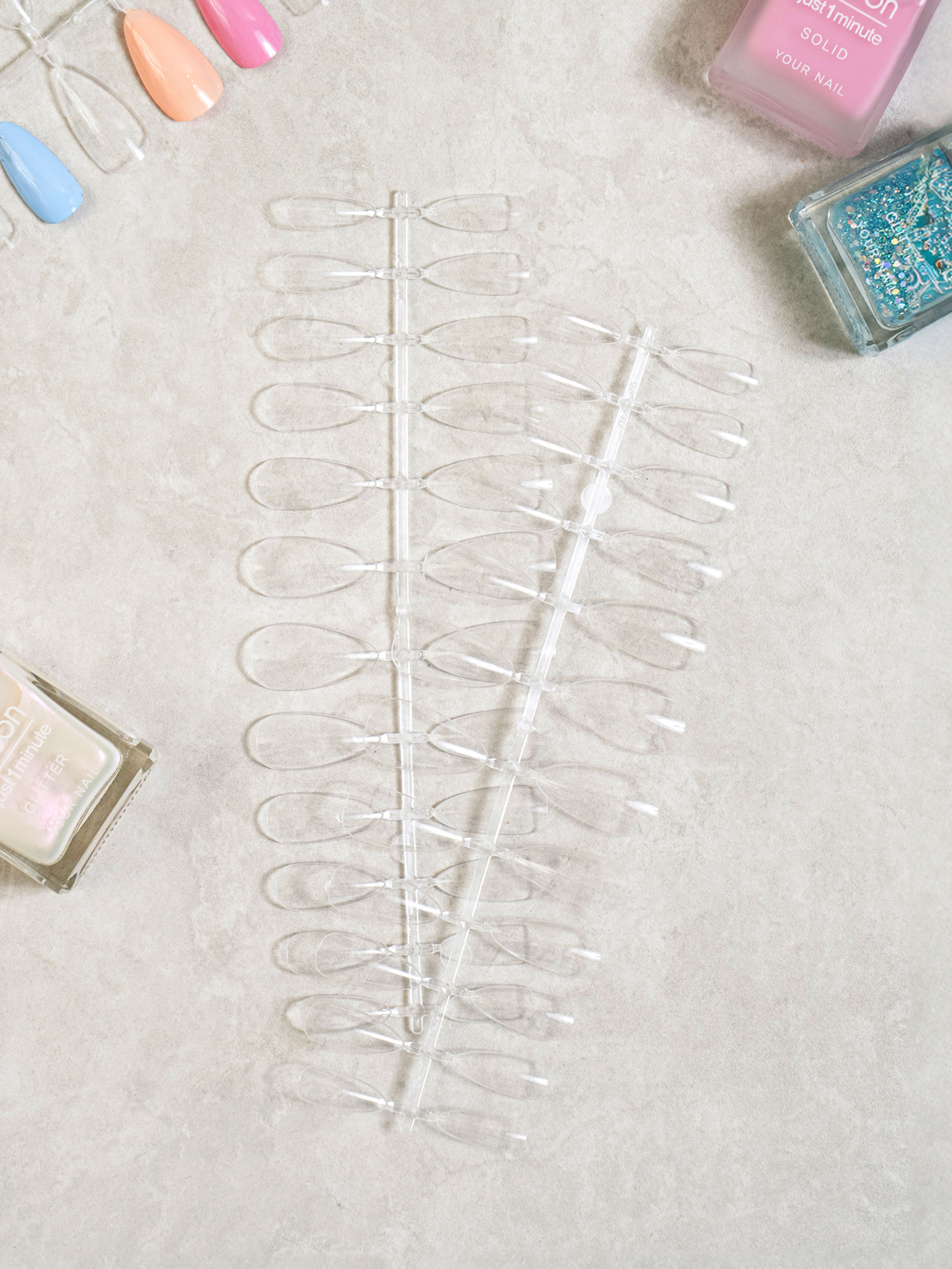 Almond Clear Nail Tips 72 Pieces