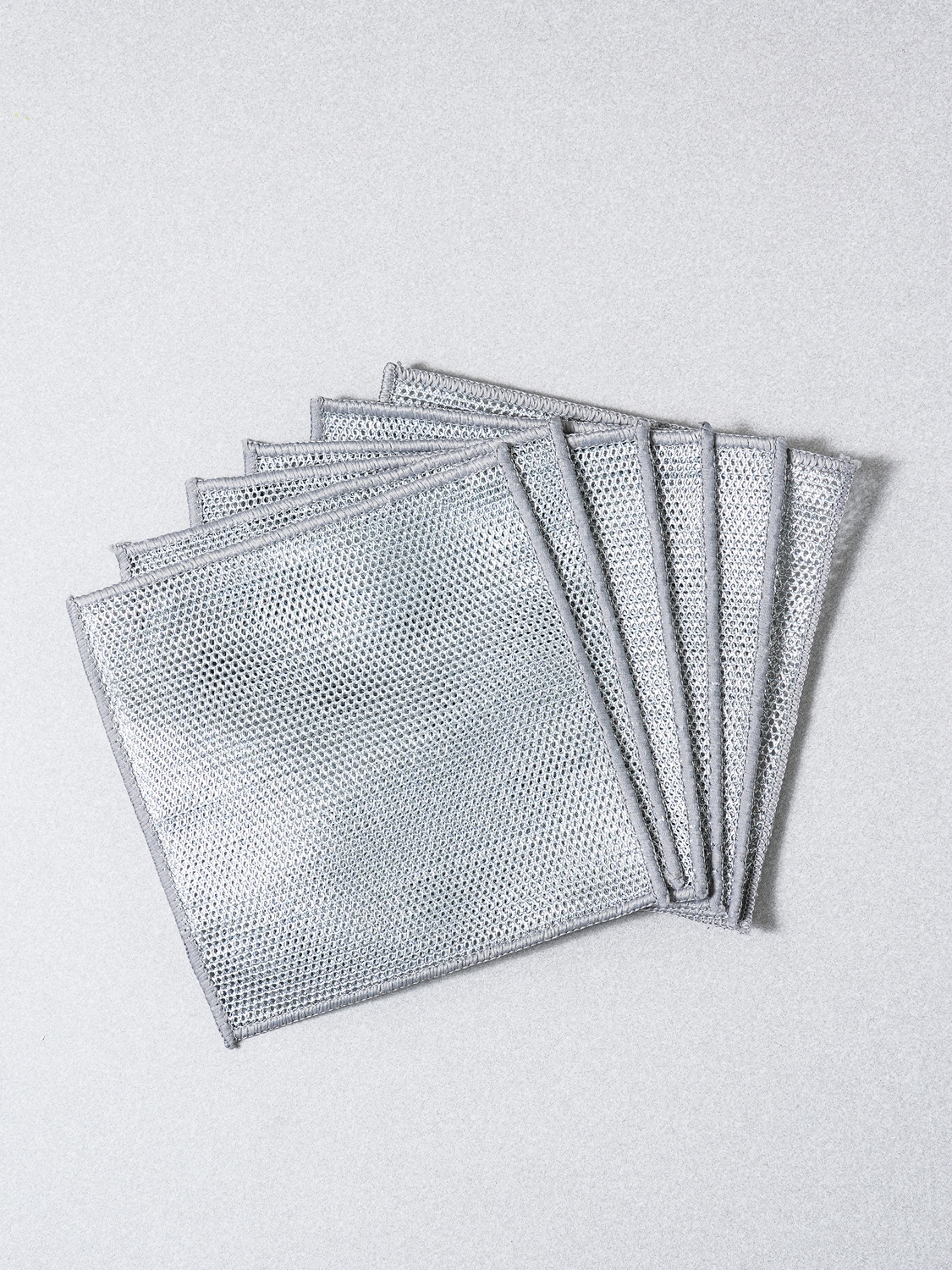 2겹 메시 수세미 20 X 20 cm 6개입