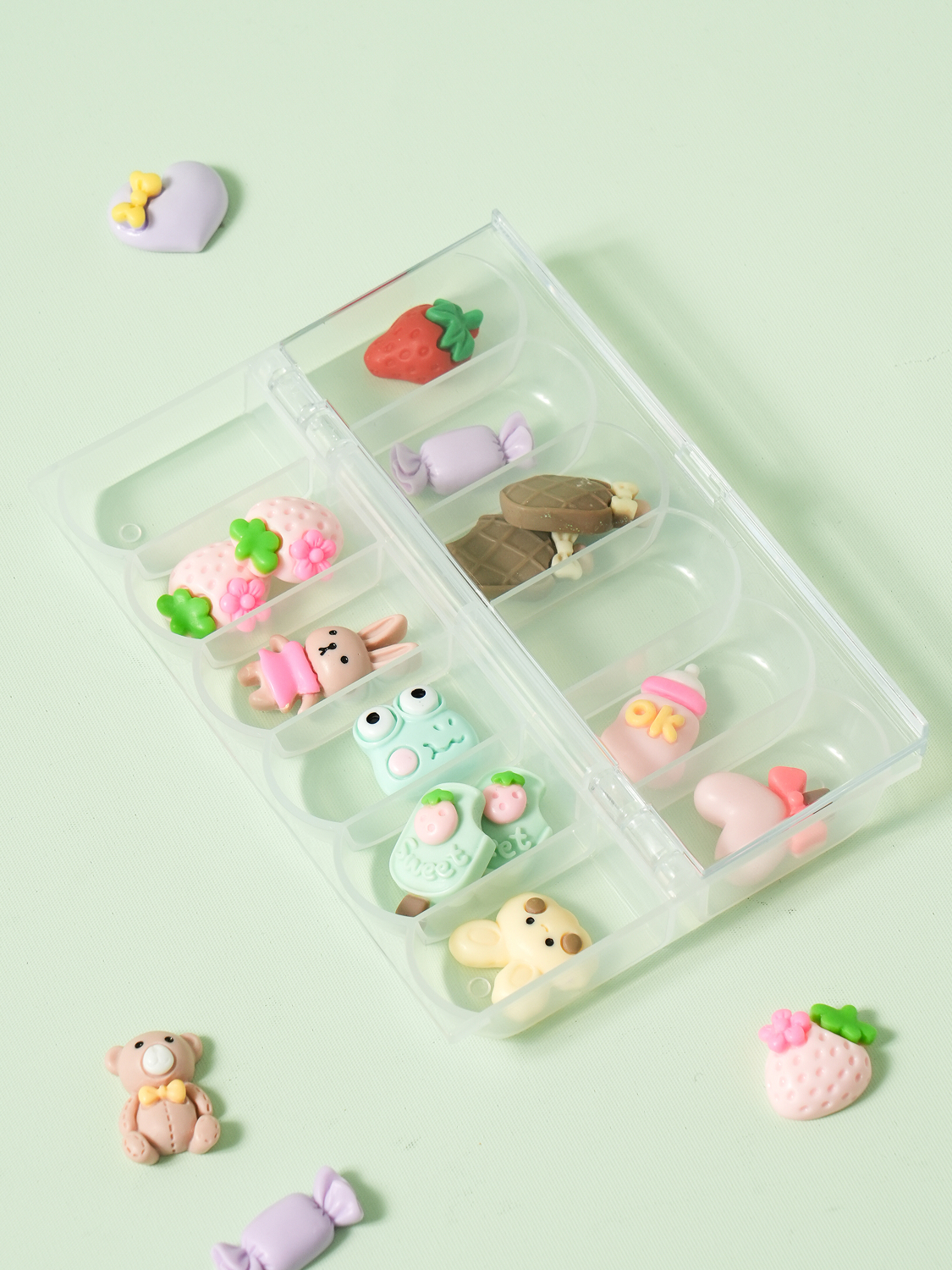 Bead accessory case 12 compartments