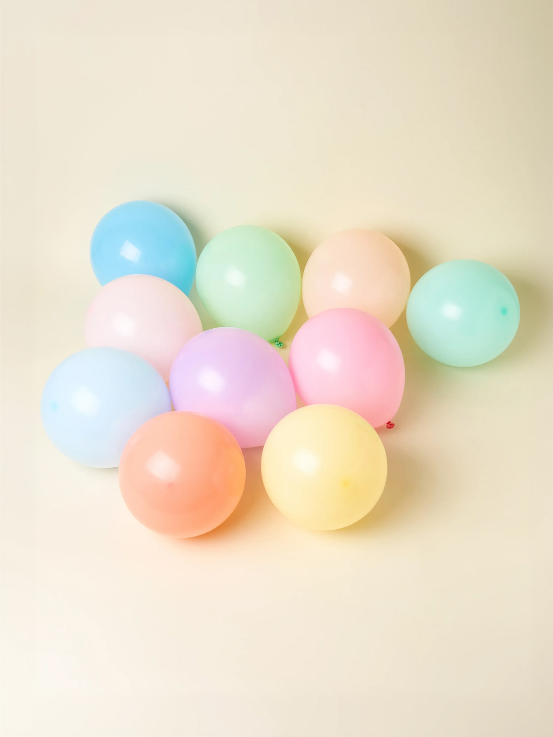 Party balloons 30 cm, 10 pieces, pastel