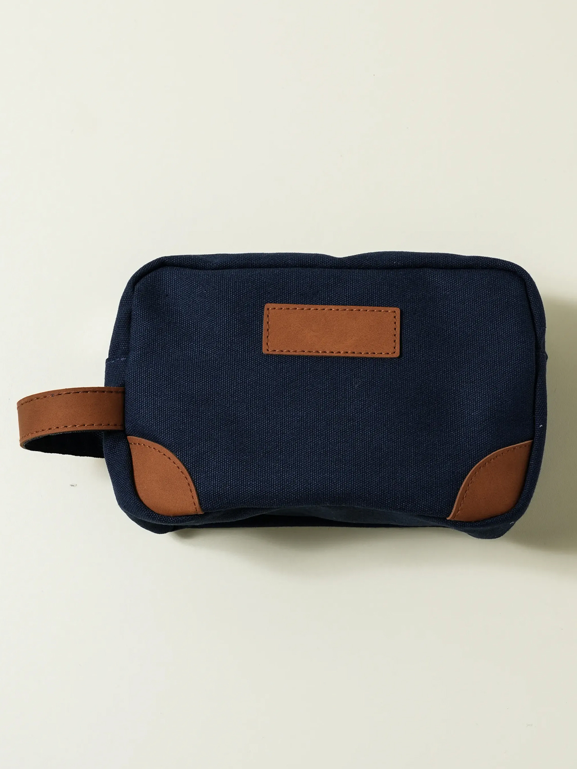 Big size handle pouch navy
