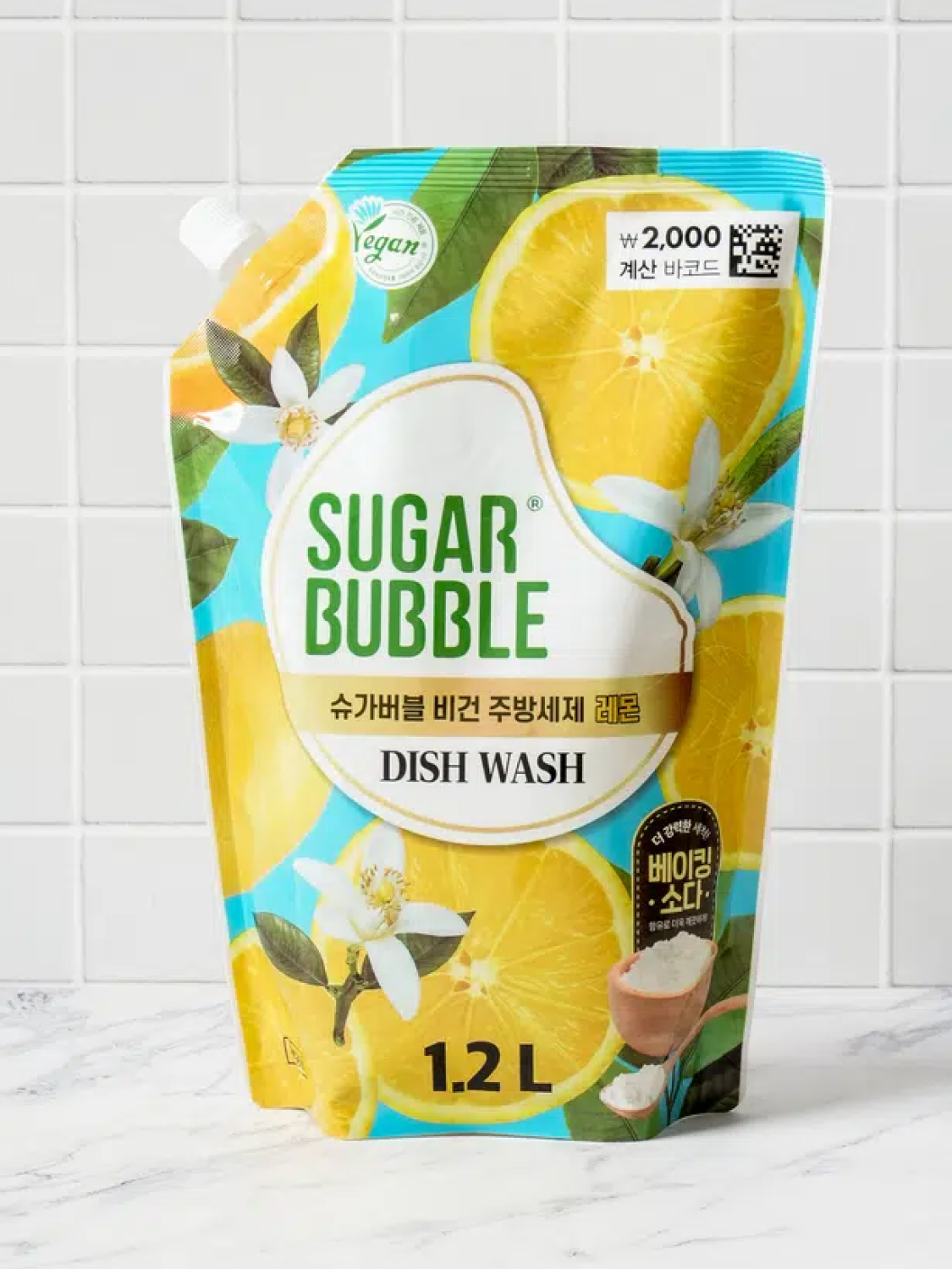 Sugar Eco Vegan Dishwashing Detergent Lemon Scent 1.2L