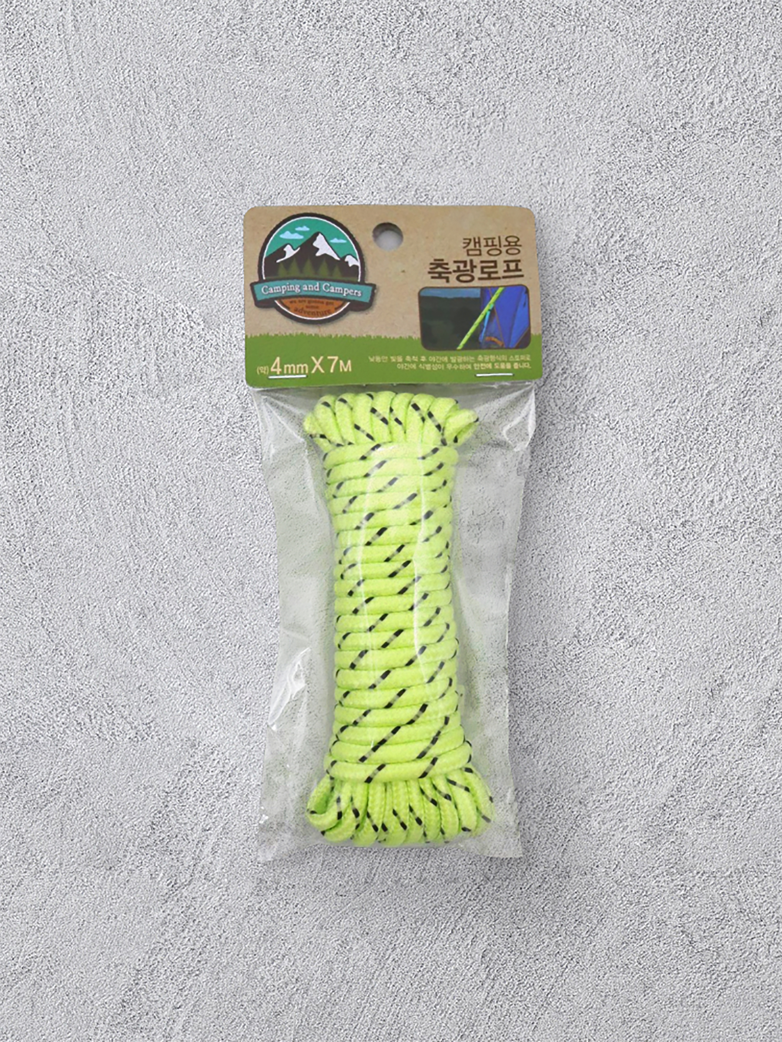 Luminous camping rope 4mmX7m