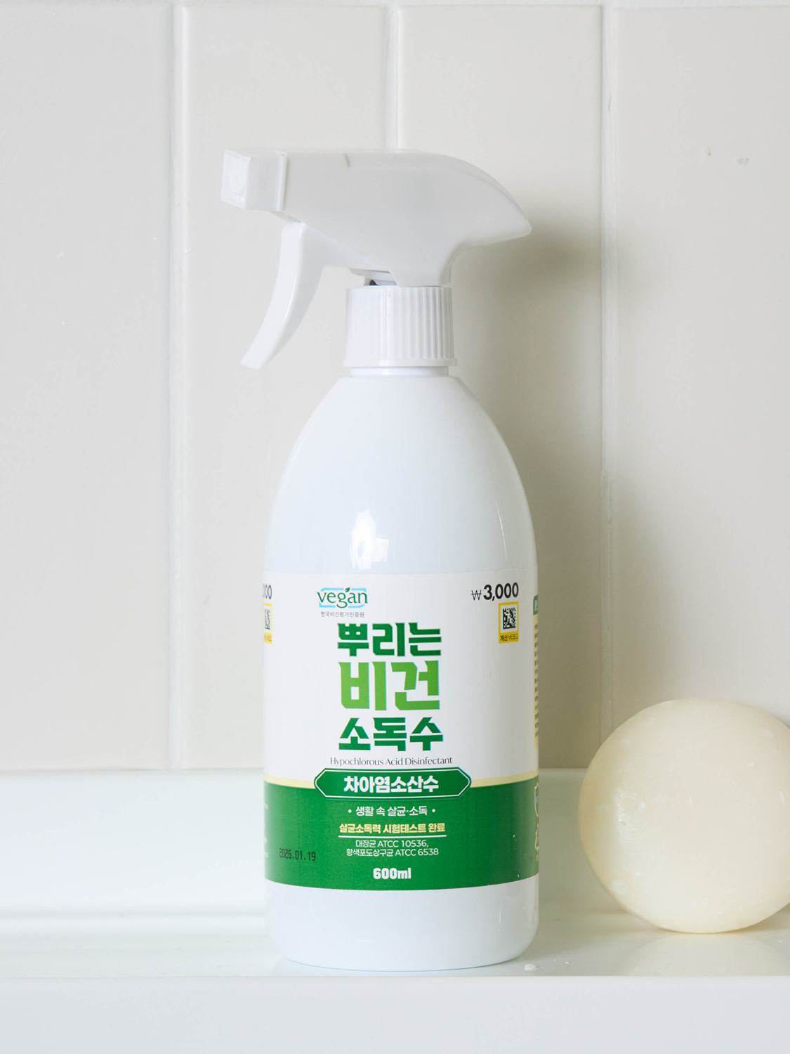 600 ml of disinfectant water
