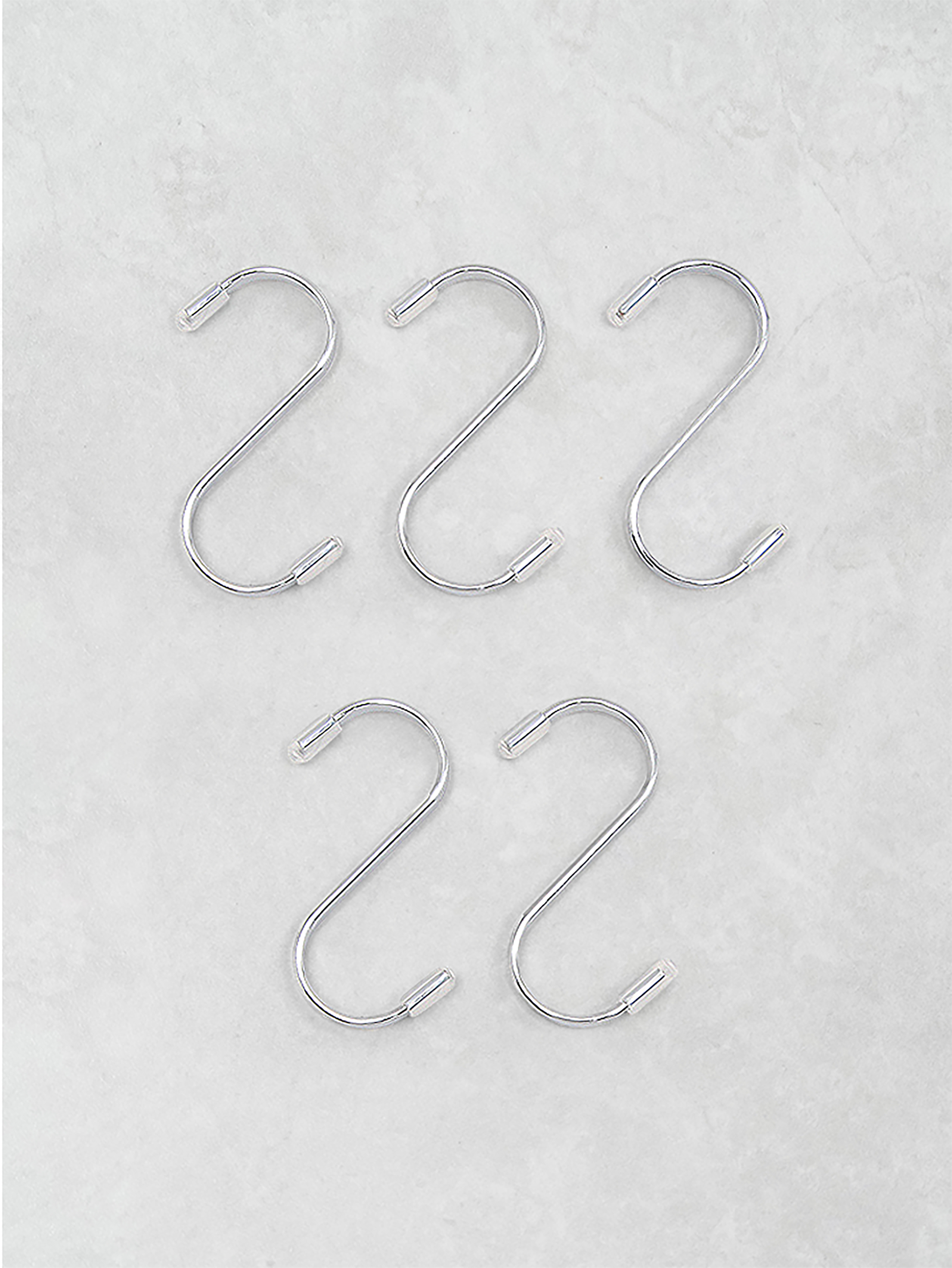 Flat S-shaped hook 8cm 5P