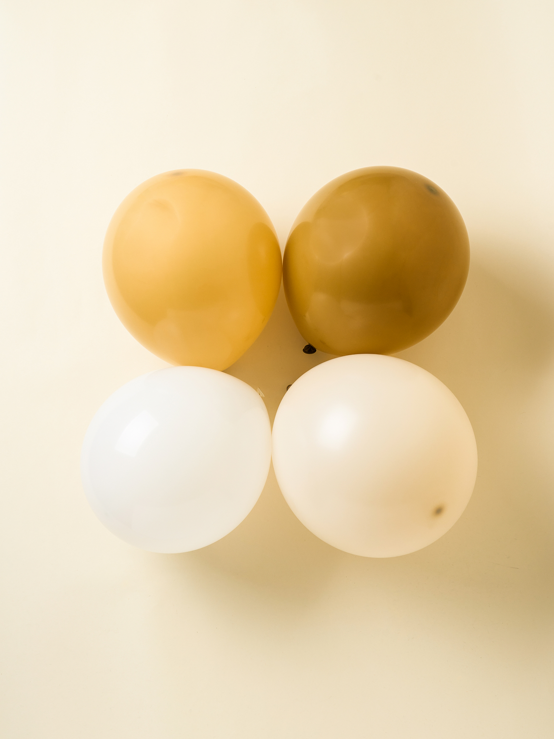 Party balloons 30 cm, 10 pieces, beige & brown mixed