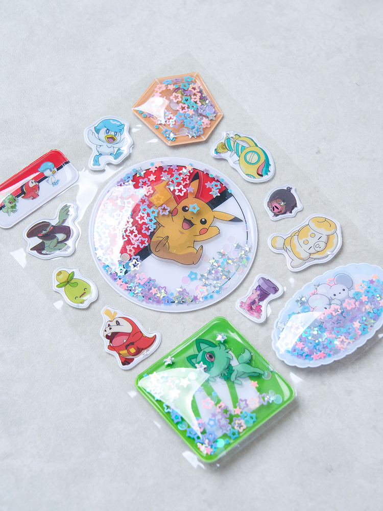 Pokemon Capsule Sticker Yellow