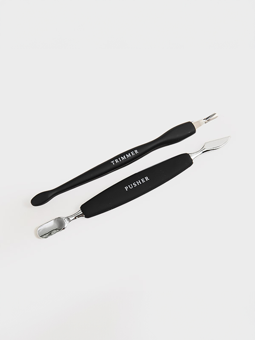 Stainless Steel Nail Dual Pusher Trimmer Set